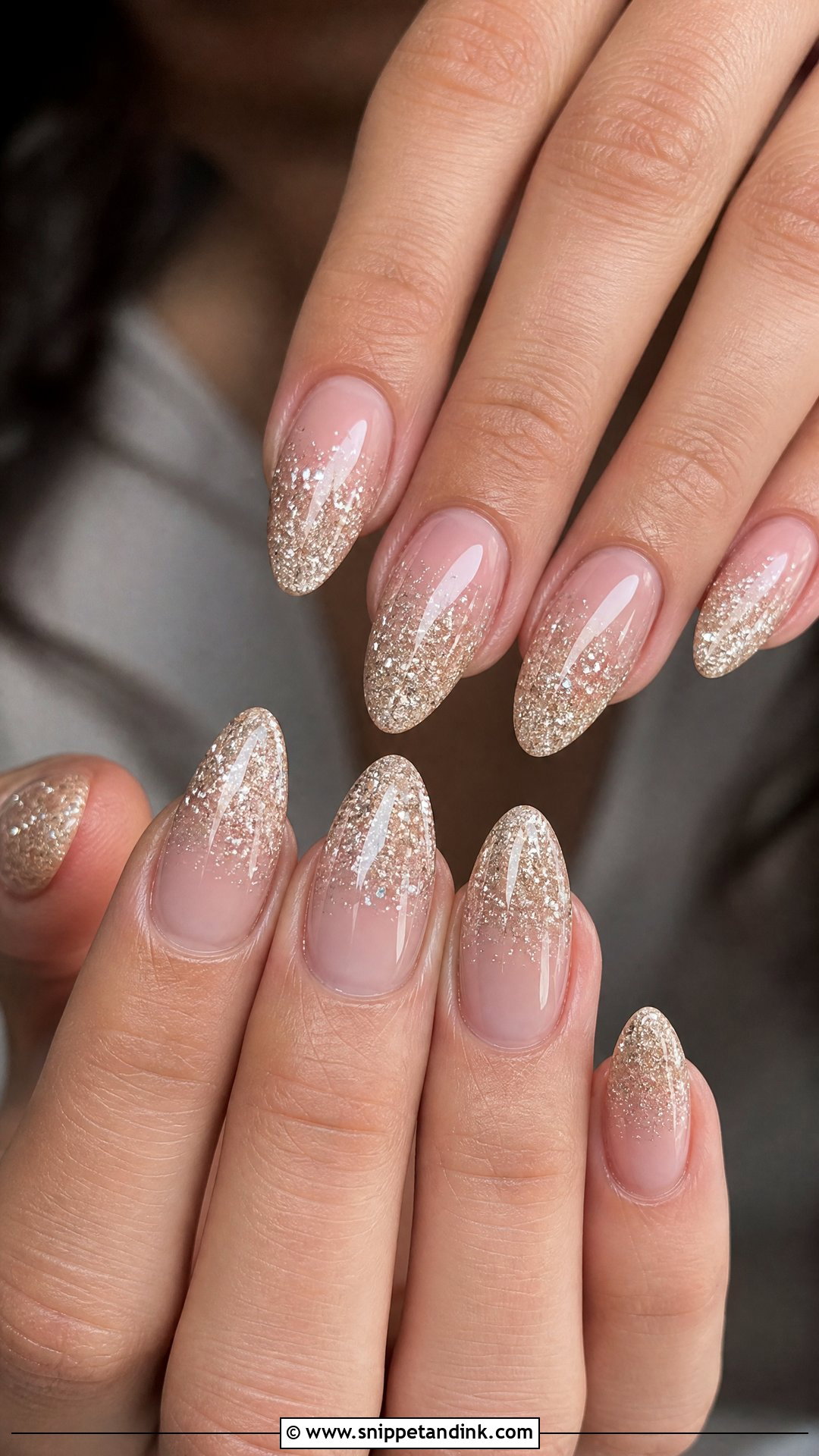 Glitter Ombre Wedding Nails - Snippet and Ink - 35 Wedding Nails for Bride
