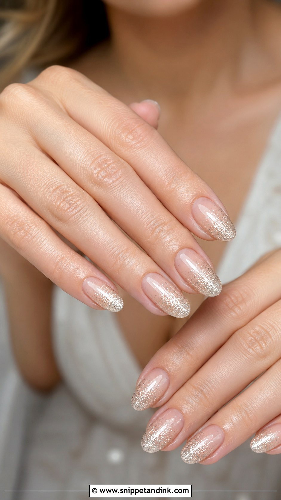 Glitter Ombre Wedding Nails - Snippet and Ink - 20 Nail Design for Wedding Ideas