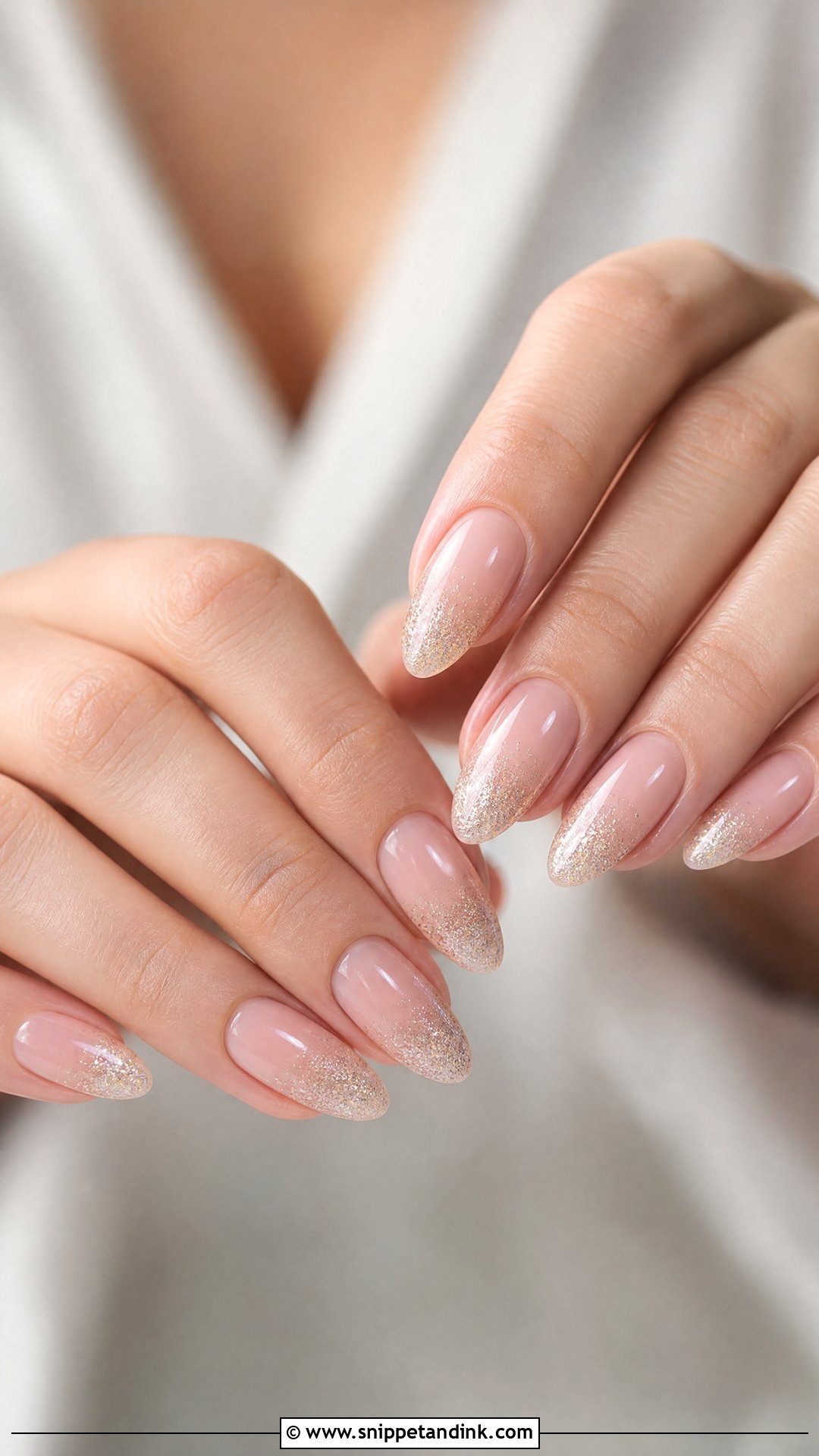 Glitter Ombre Wedding Nails - Snippet and Ink - 20 Nail Ideas for Wedding Brides
