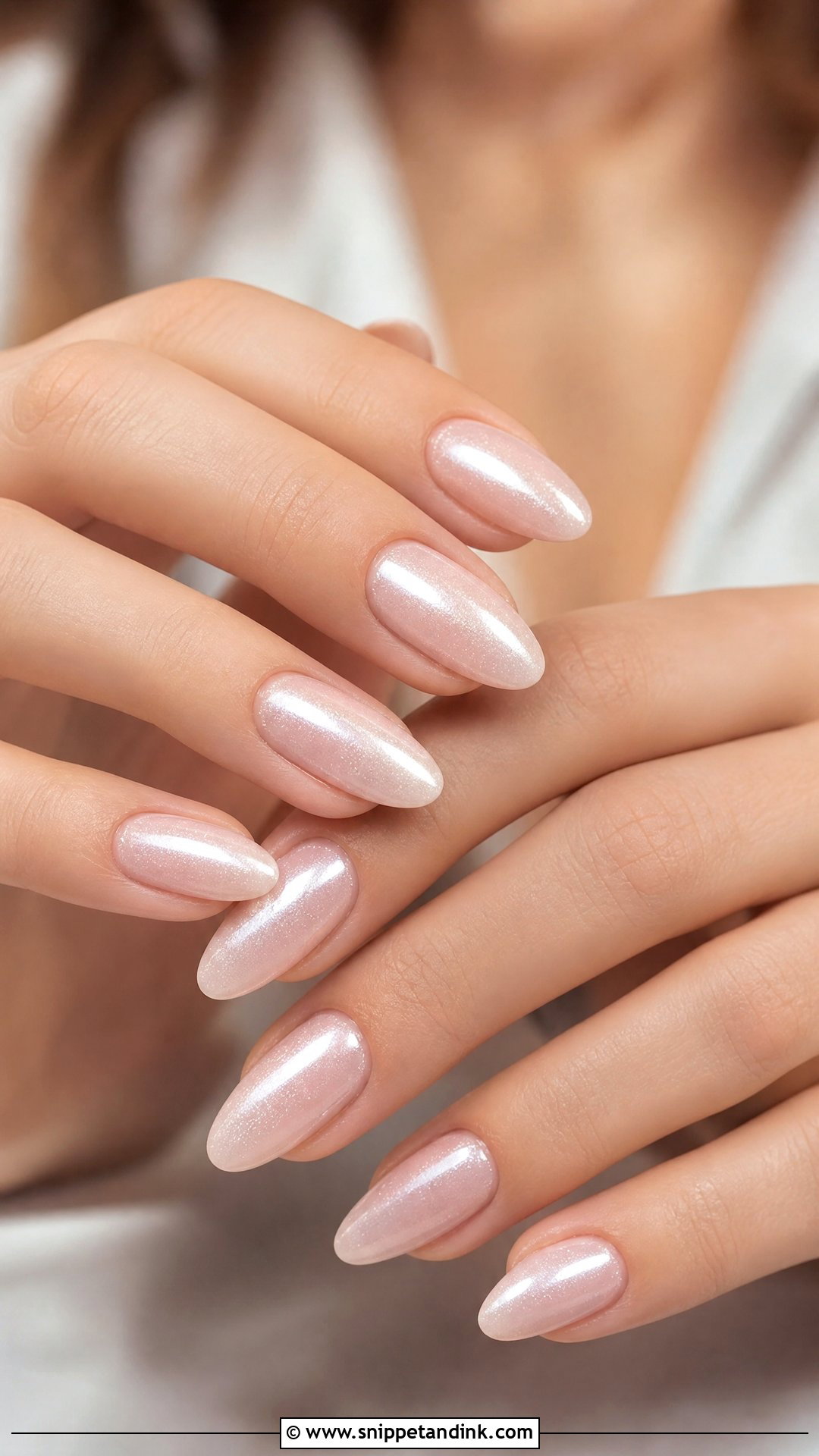 Glitter Pearl Chrome Wedding Nails - Snippet and Ink - 25 Glitter Wedding Nails