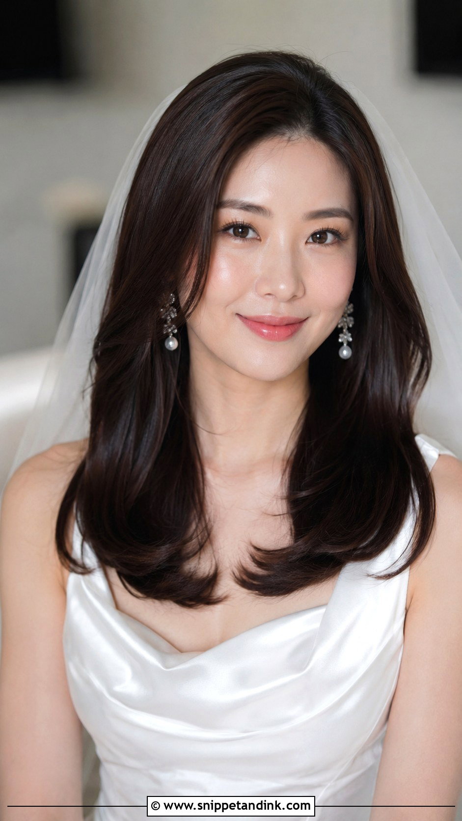 Glossy Blowout Open Hairstyle for Bride - Snippet and Ink - 25 Open Hairstyles for Bride