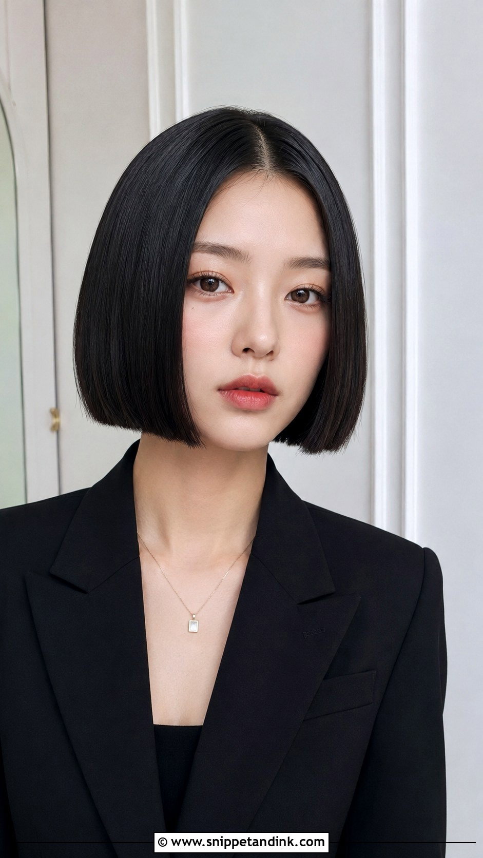 Glossy Blunt Bob - Snippet and Ink - 25 Wedding Guest Short Hairstyles