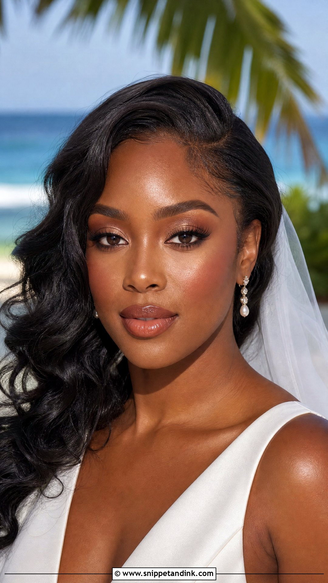 Glossy Bridal Makeup - Snippet and Ink - 20 Types of Bridal Makeup Ideas