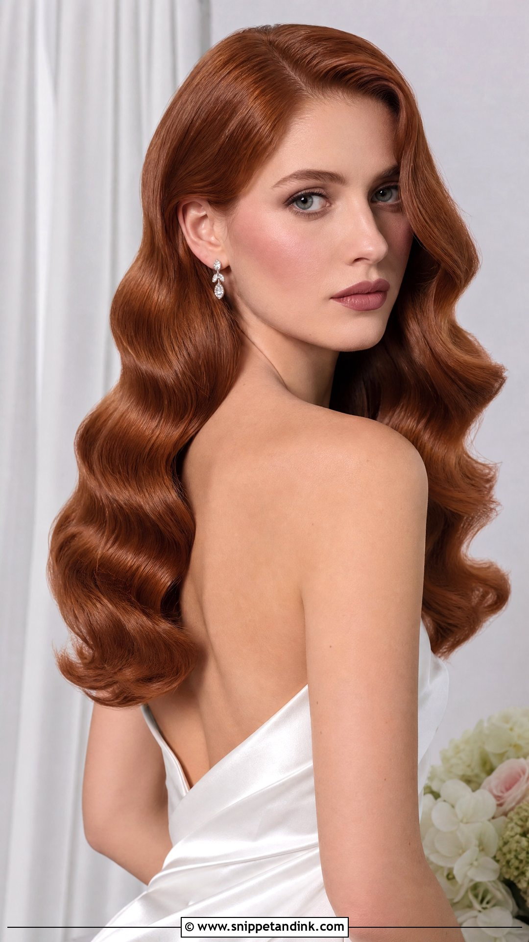 Glossy Hollywood Waves - Snippet and Ink - 20 Hollywood Waves Bridal Hair