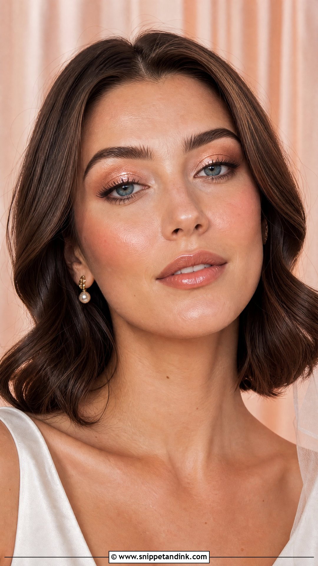 Glossy Lid Editorial Wedding Makeup - Snippet and Ink - 20 Editorial Wedding Makeup Ideas