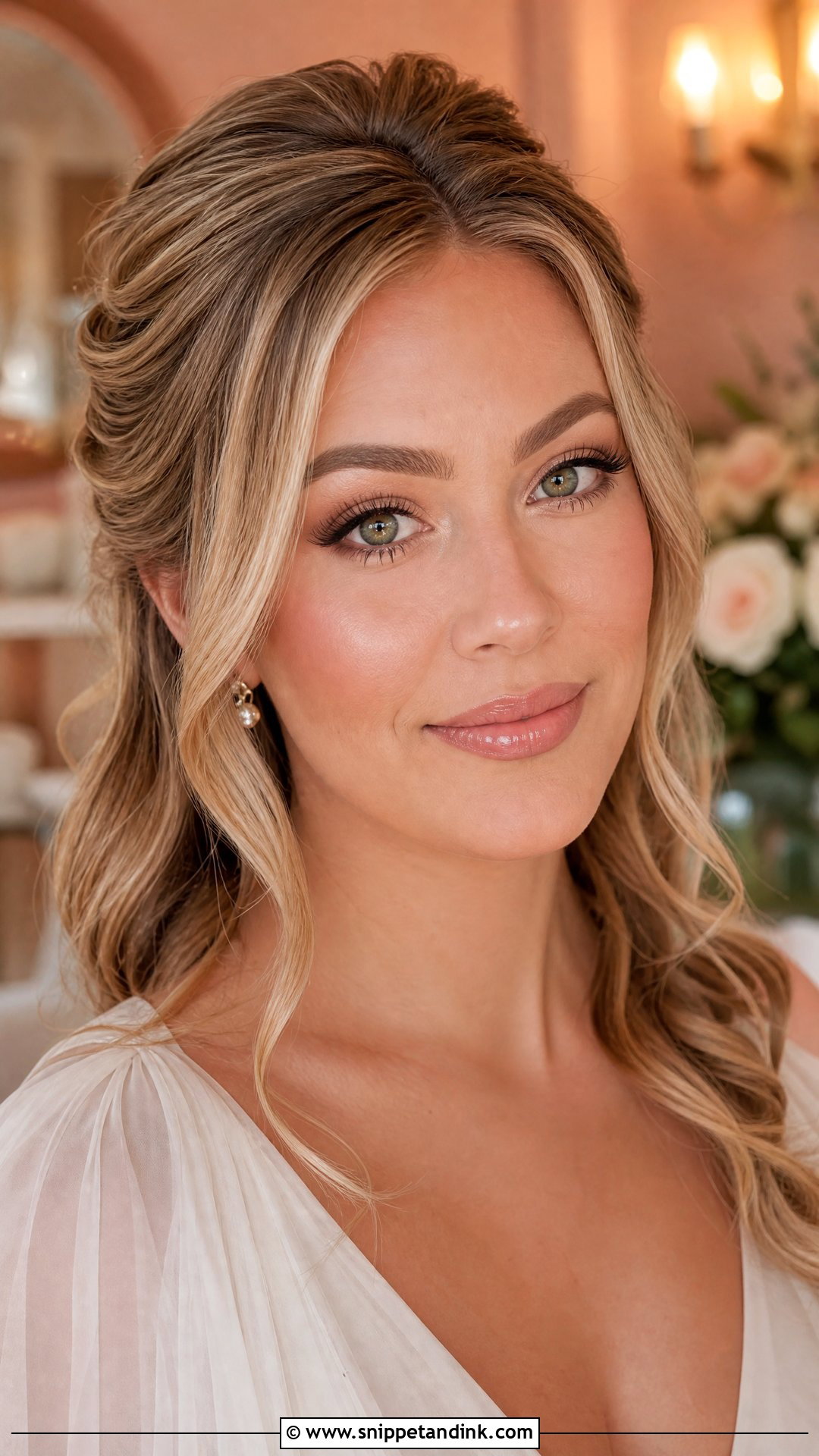 Glossy Lip Bridal Soft Glam - Snippet and Ink - 20 Bridal Soft Glam Ideas