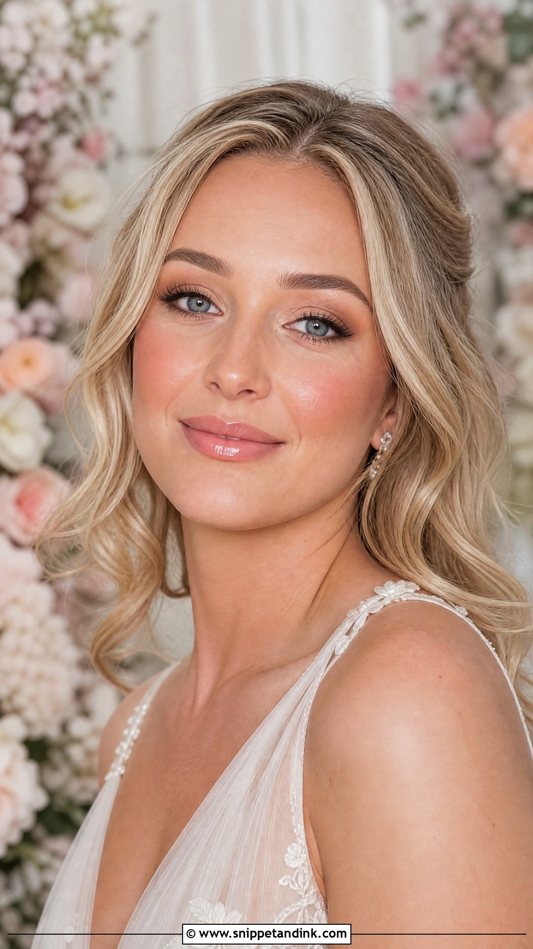Glossy Lip Wedding Makeup - Snippet and Ink - 30 Wedding Make Up Ideas