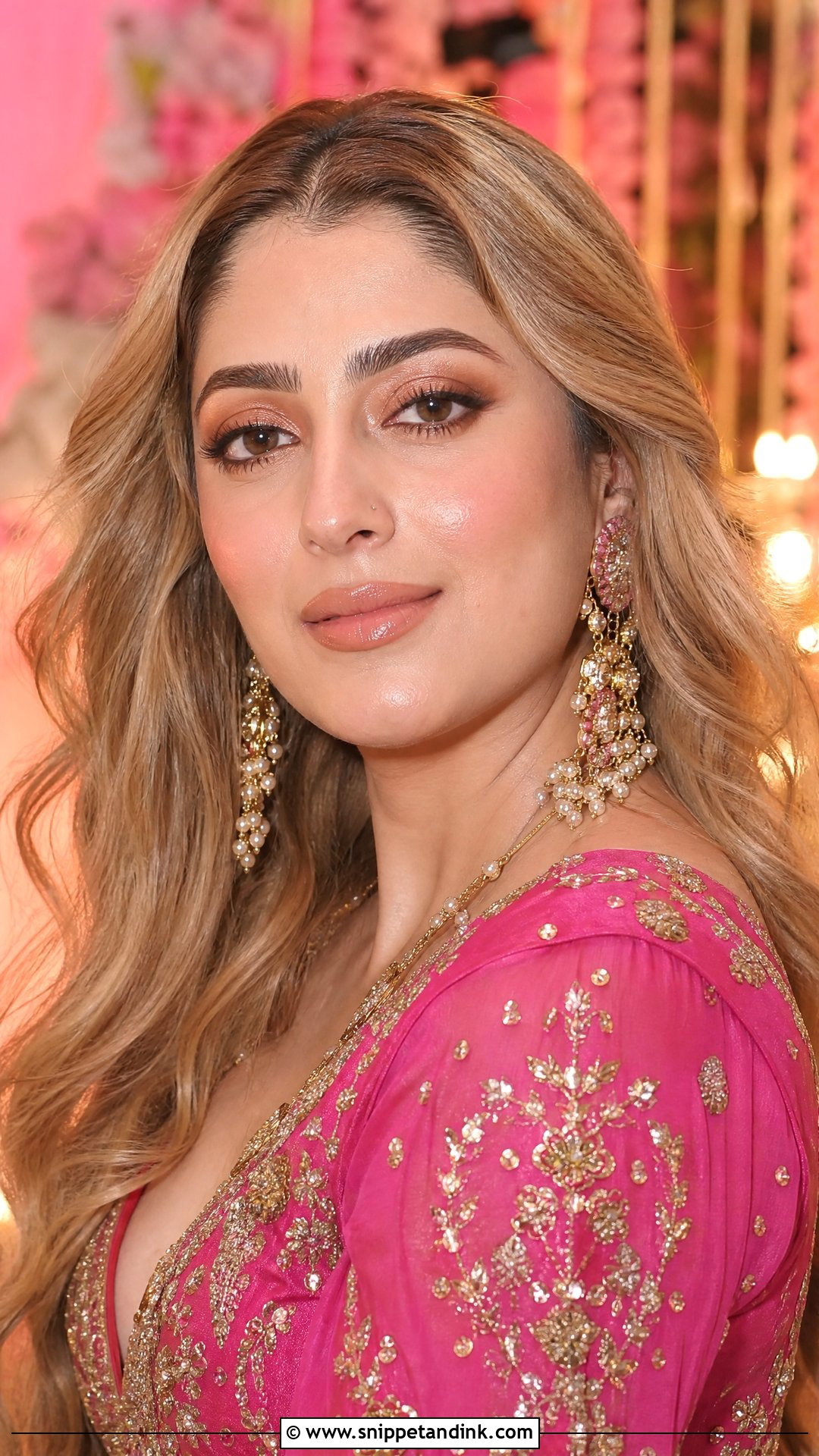 Glossy Nude Indian Wedding Makeup - Snippet and Ink - 25 Party Makeup for Indian Wedding Ideas