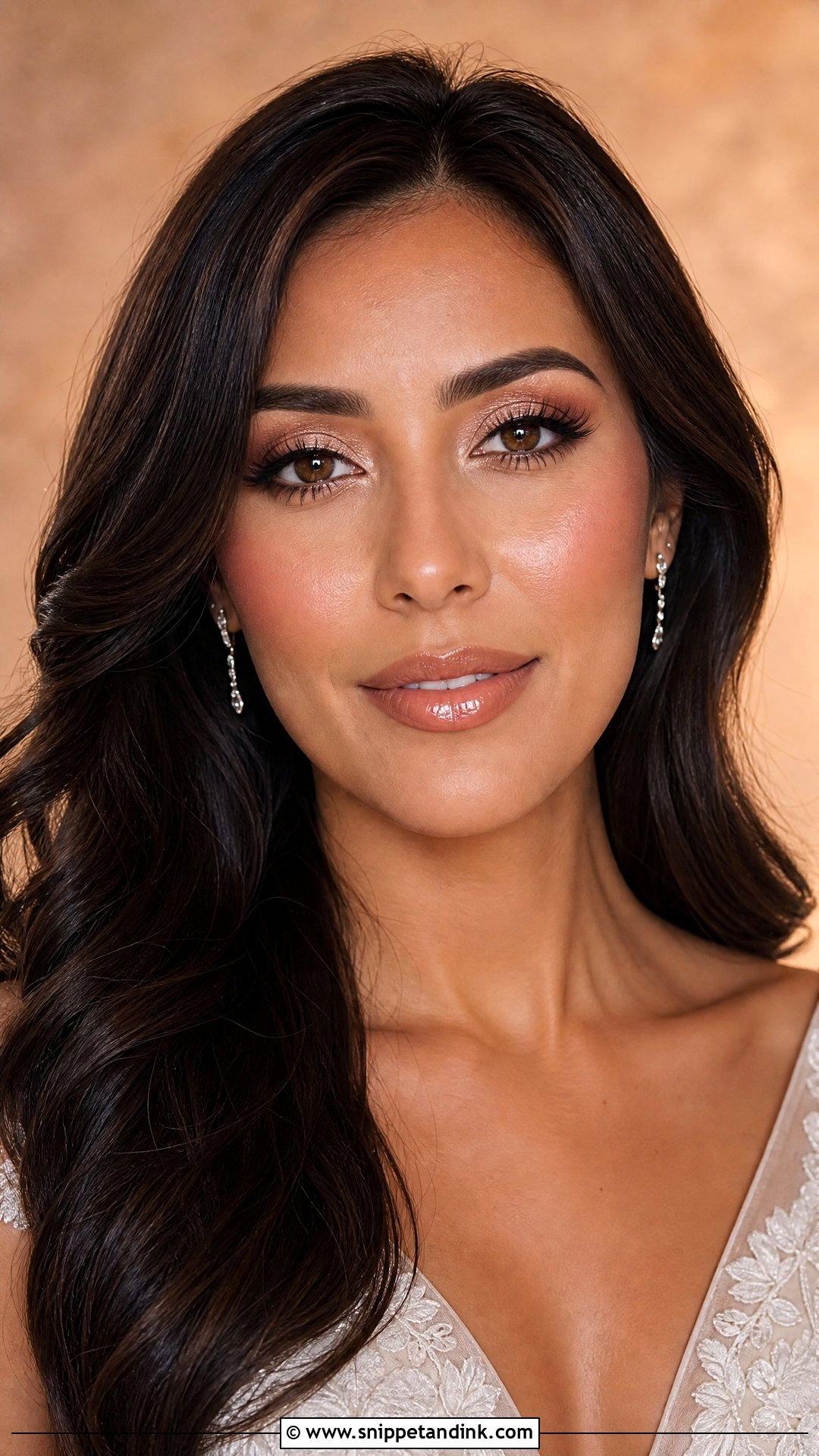 Glossy Nude Wedding Makeup - Snippet and Ink - 20 Nude Wedding Makeup Ideas