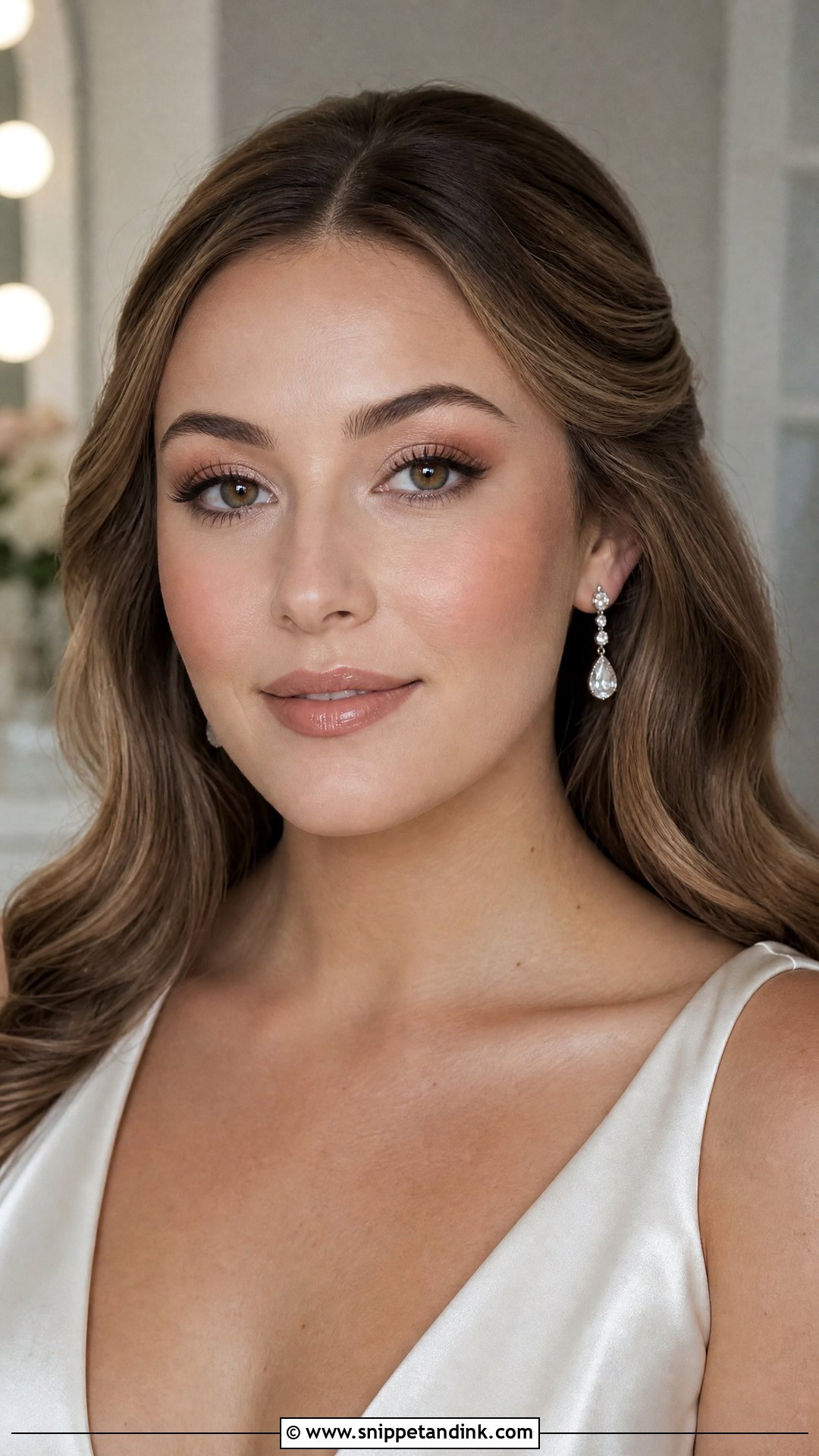 Glossy Wedding Makeup - Snippet and Ink - 25 Subtle Wedding Makeup Ideas