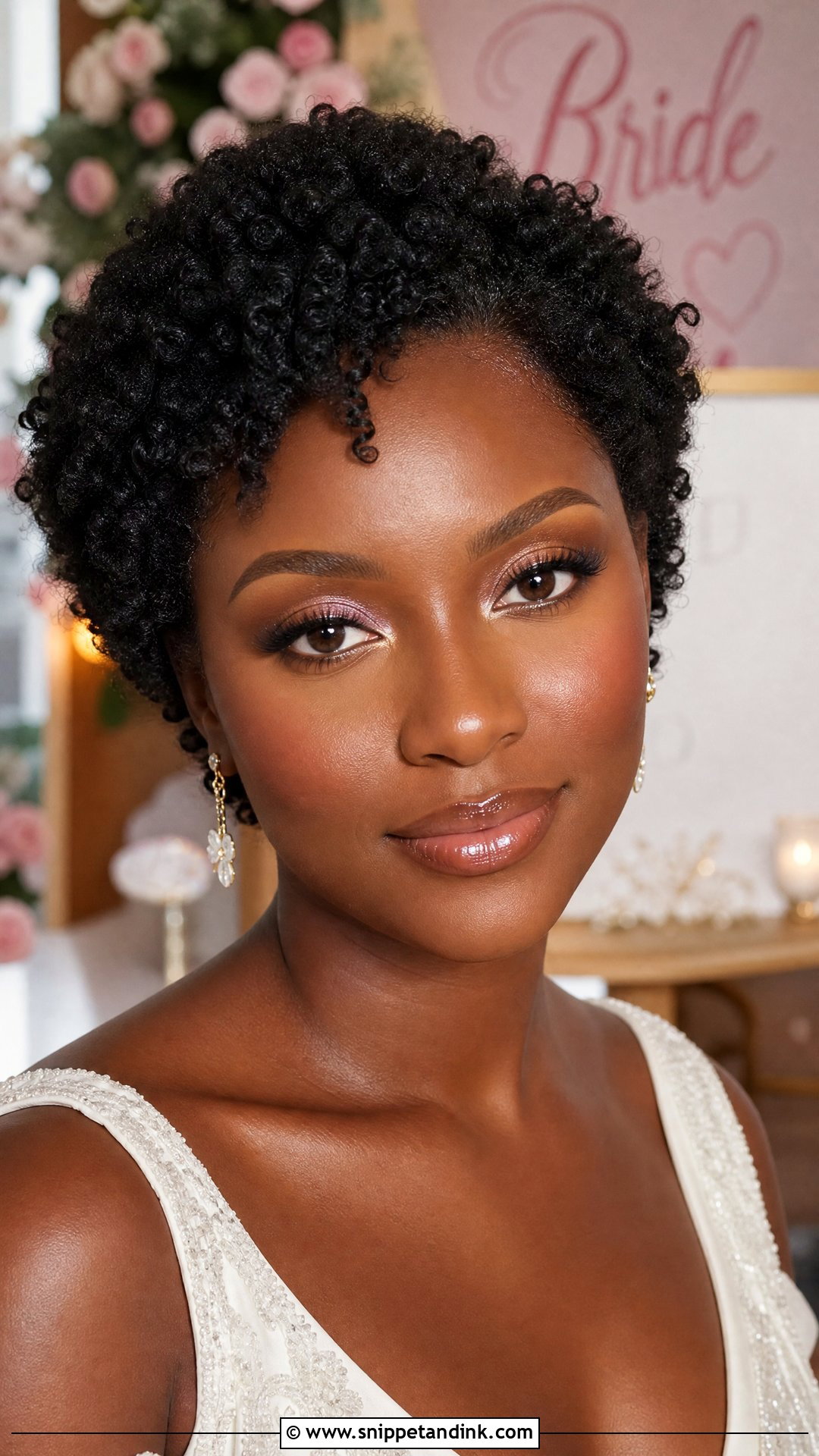 Glossy Wedding Makeup For Dark Skin - Snippet and Ink - 20 Wedding Makeup for Dark Skin Ideas