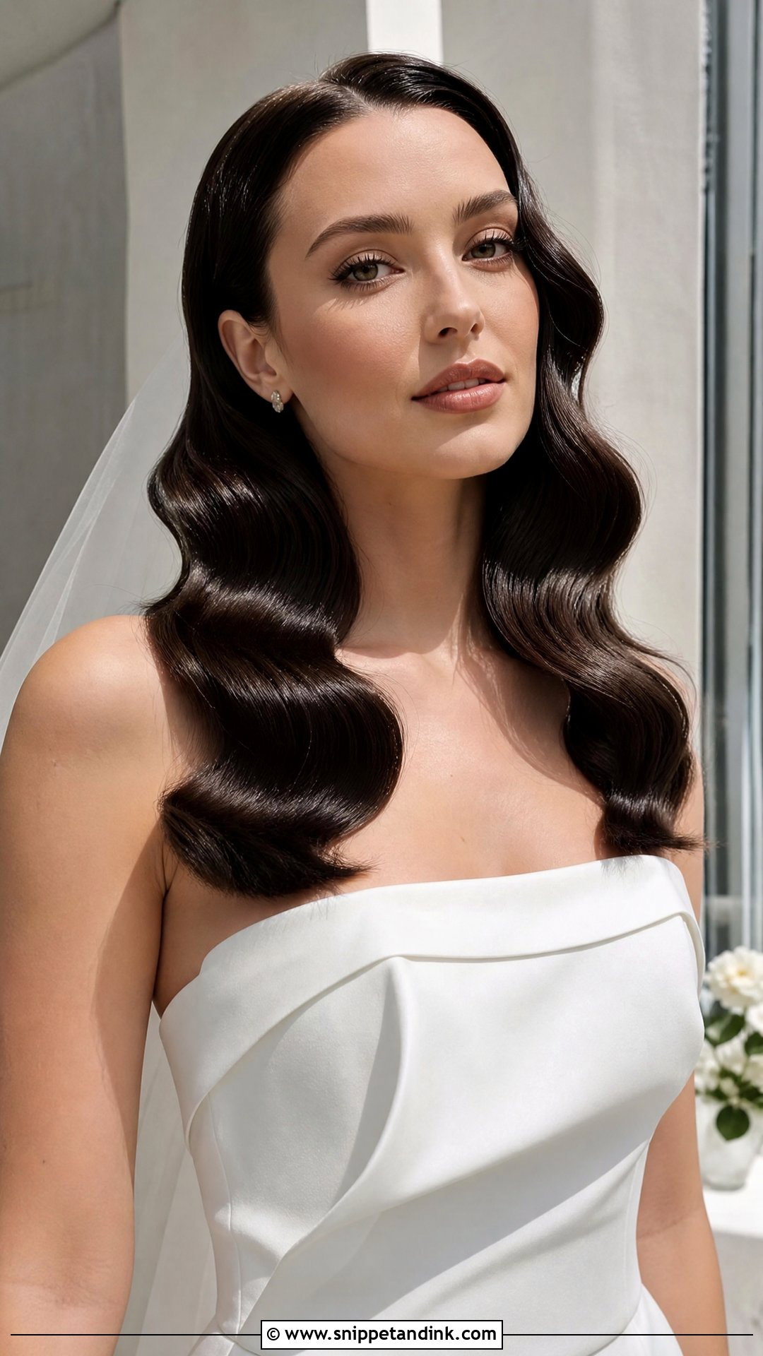 Glossy Wet Look Waves - Snippet and Ink - 20 Bridal Glam Waves
