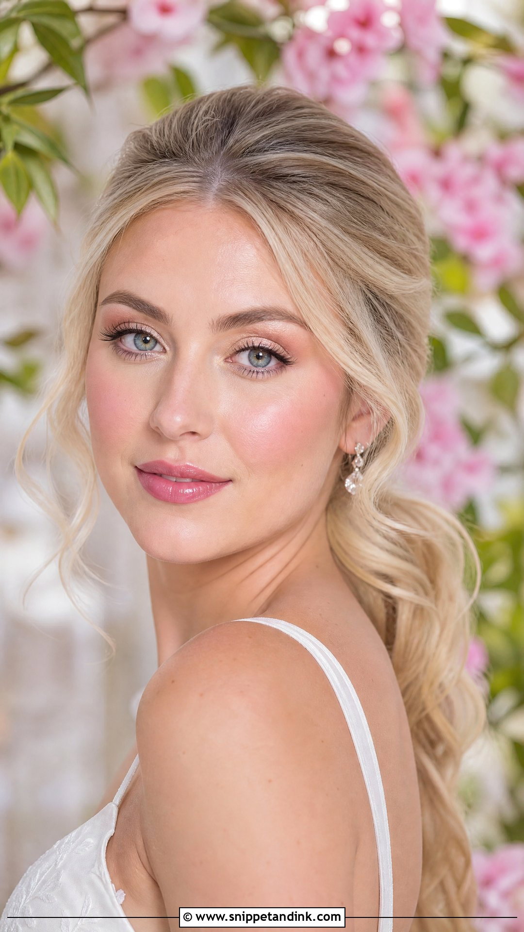 Glowy Blush Wedding Makeup For Fair Skin - Snippet and Ink - 20 Wedding Makeup Fair Skin Ideas
