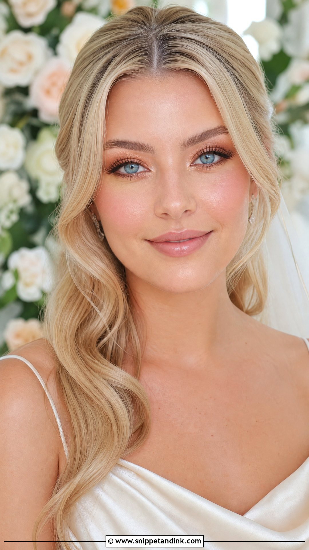 Glowy Bridal Makeup For Blue Eyes - Snippet and Ink - 25 Soft Glowy Wedding Makeup Ideas