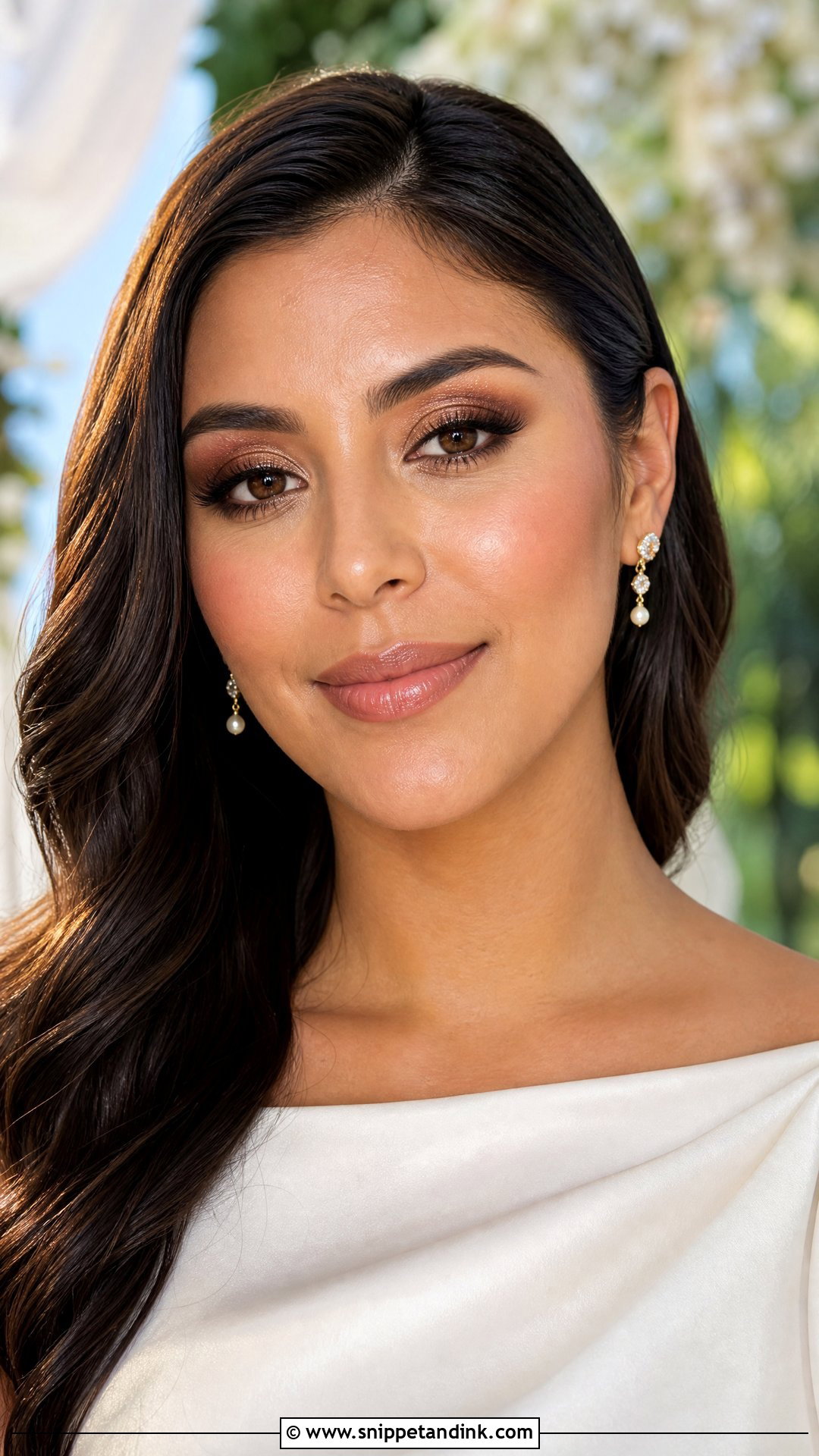 Glowy Bridal Makeup For Brown Eyes - Snippet and Ink - 30 Glowy Bridal Makeup Ideas
