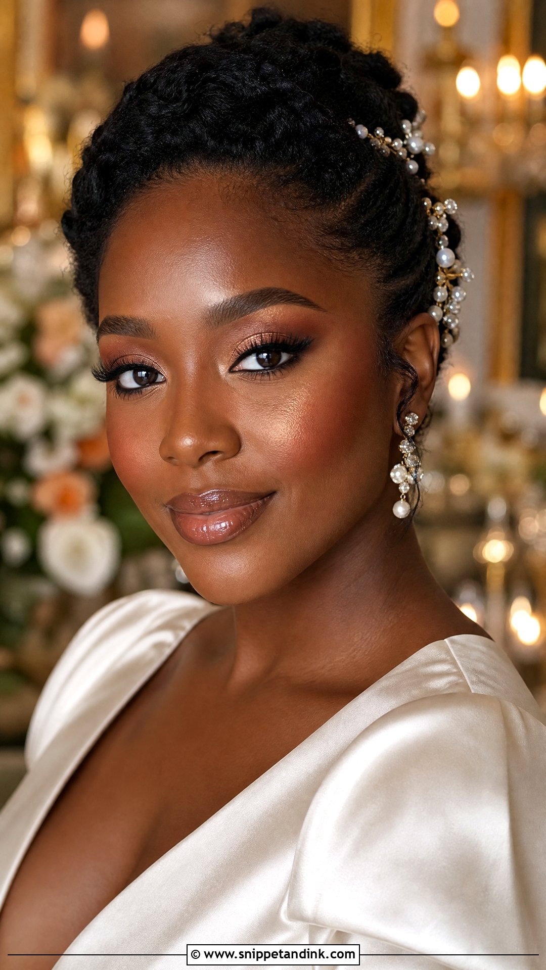 Glowy Bridal Makeup For Dark Skin - Snippet and Ink - 20 Wedding Makeup for Black Women