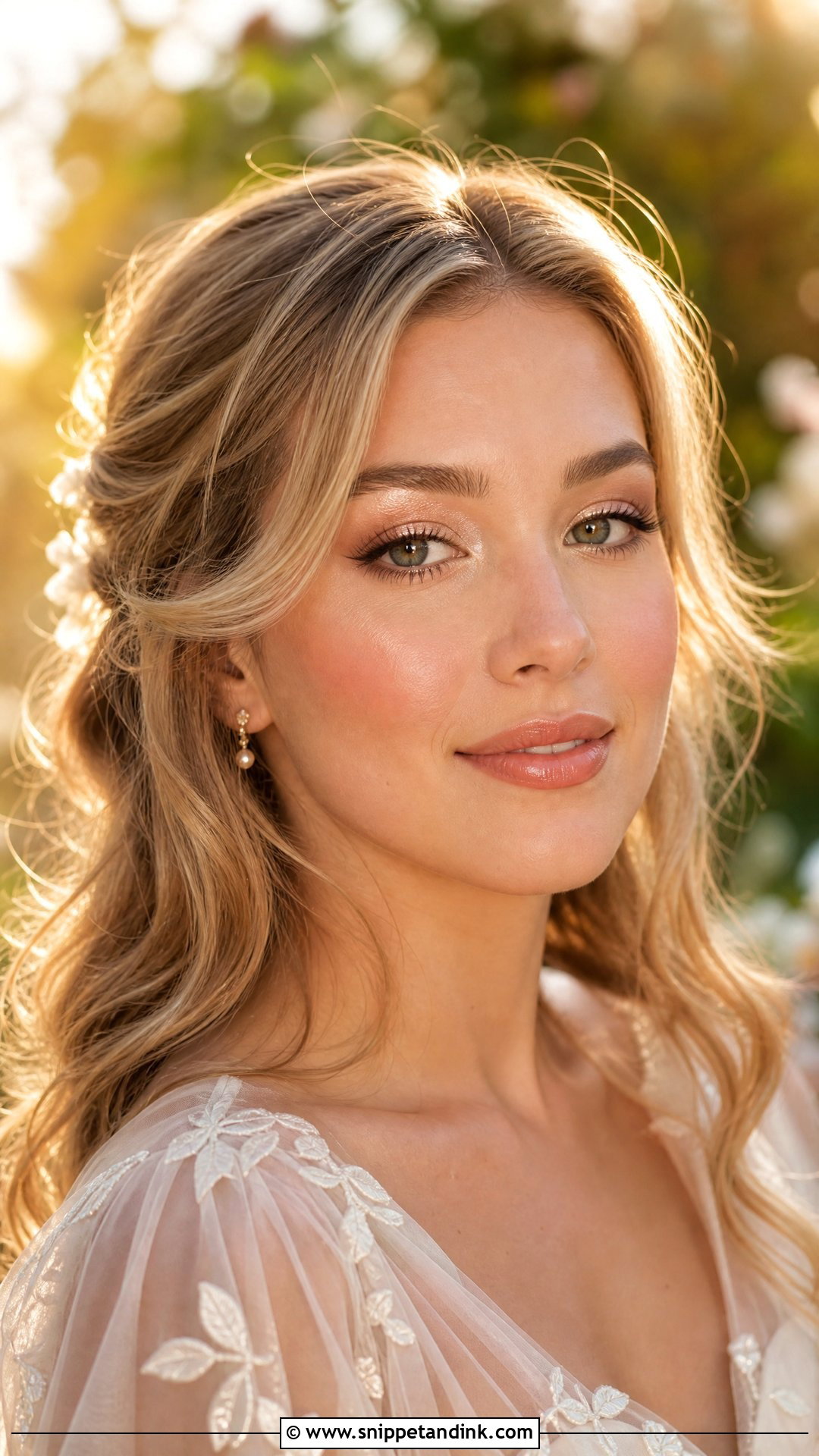 Glowy Bridal Makeup Look - Snippet and Ink - 35 Bridal Makeup Looks