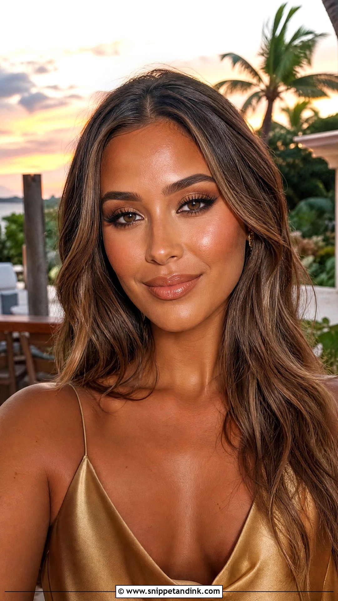 Glowy Bronze Summer Wedding Makeup - Snippet and Ink - 20 Summer Wedding Makeup Looks