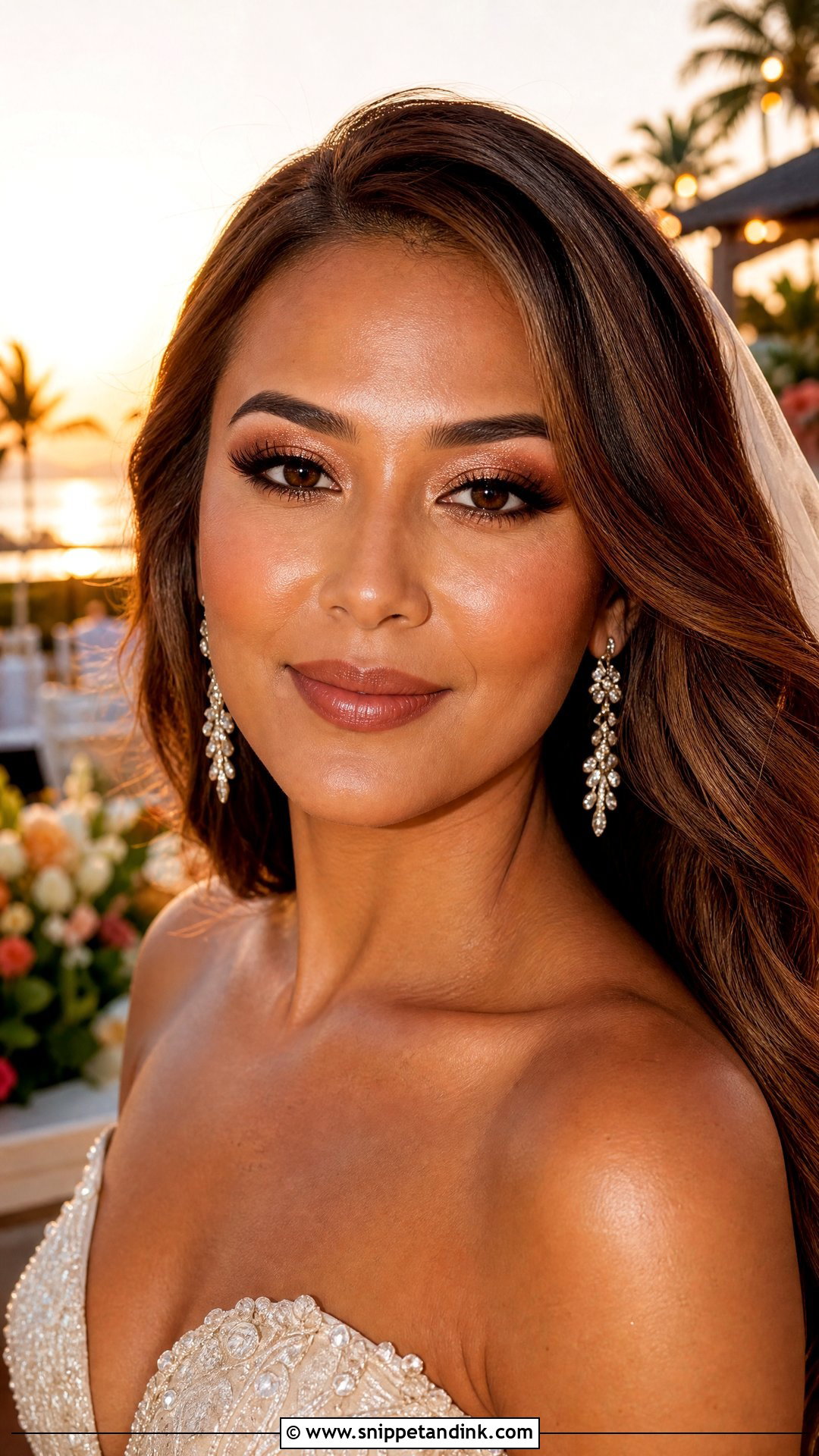 Glowy Bronze Wedding Makeup Thailand - Snippet and Ink - 25 Thailand Wedding Makeup Look Ideas