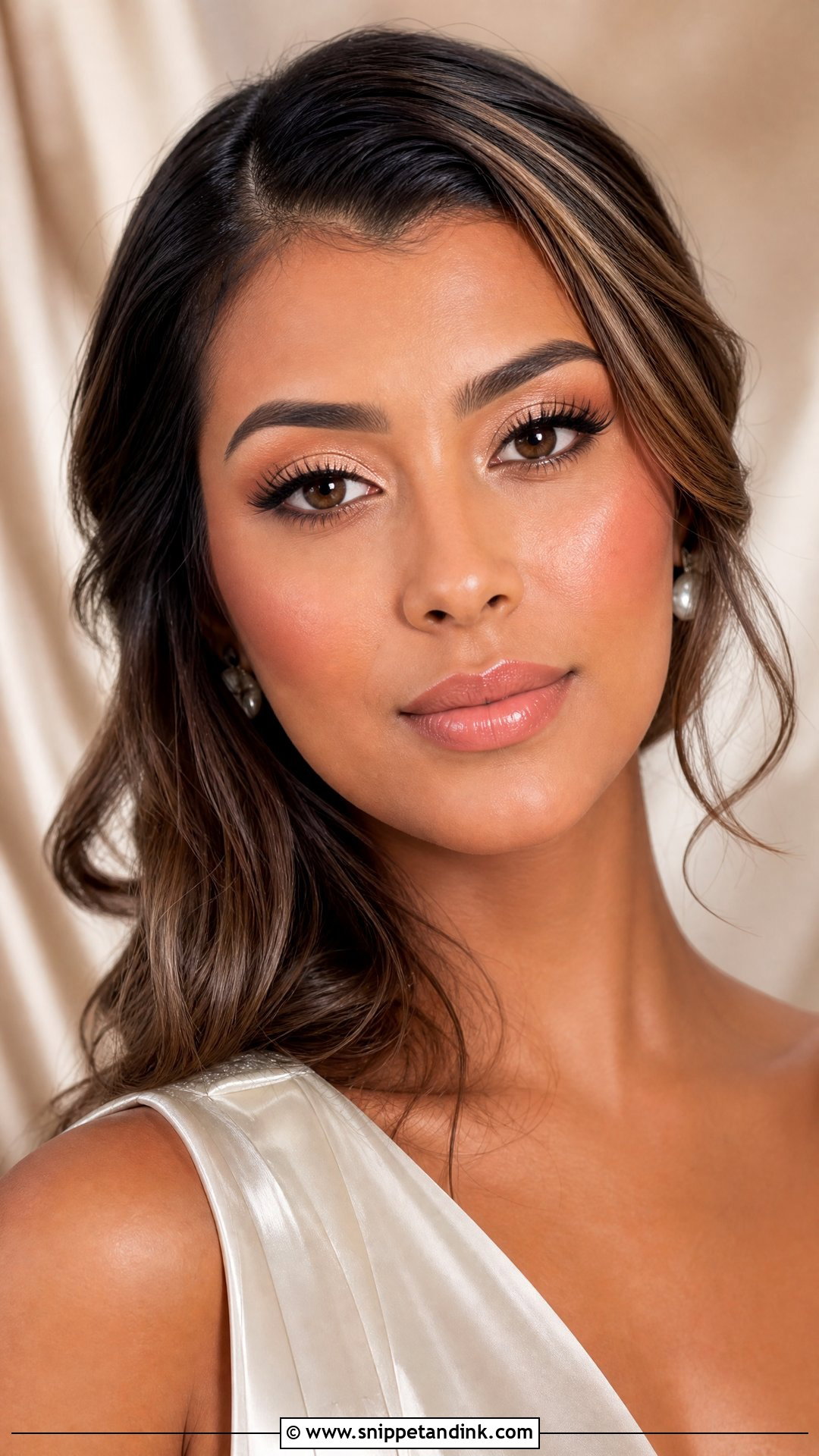 Glowy Nude Bridal Makeup For Hazel Eyes - Snippet and Ink - 20 Soft Glam Bridal Makeup for Hazel Eyes