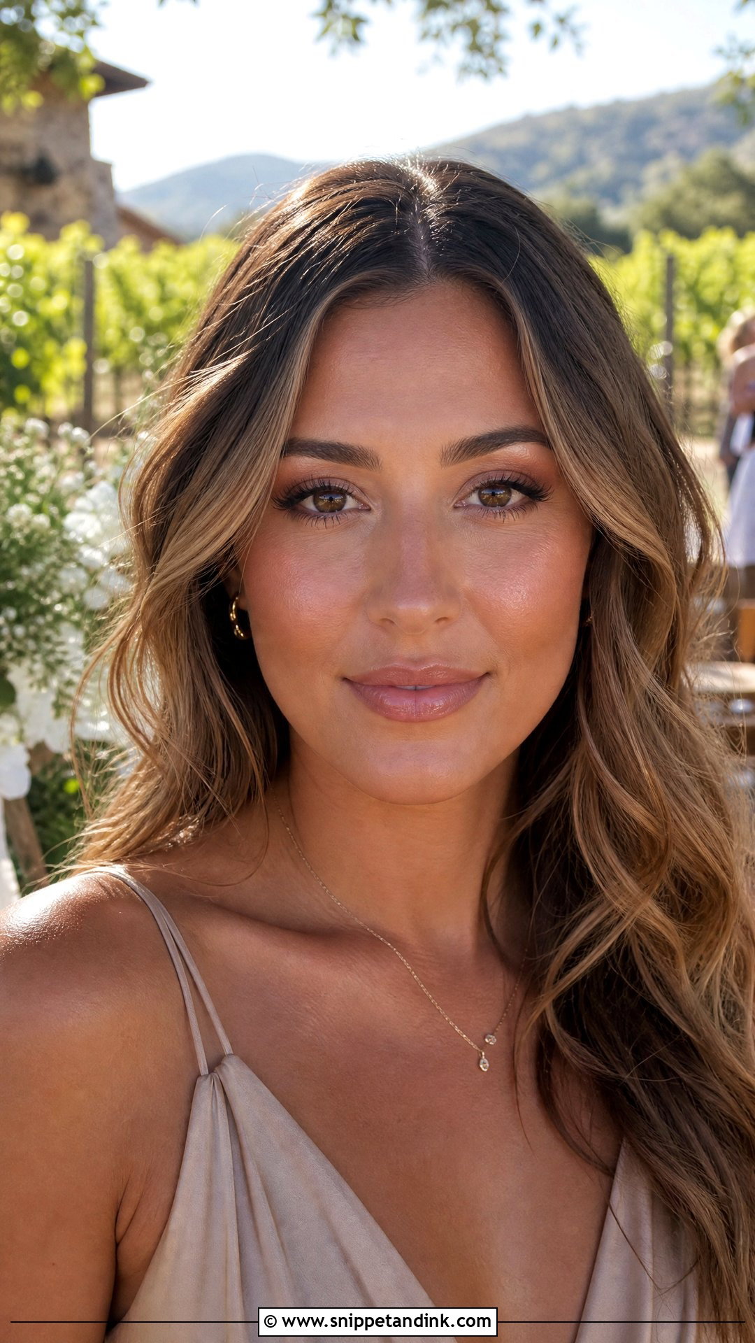 Glowy Nude Summer Wedding Makeup for Brown Eyes - Snippet and Ink - 20 Summer Wedding Makeup for Brown Eyes