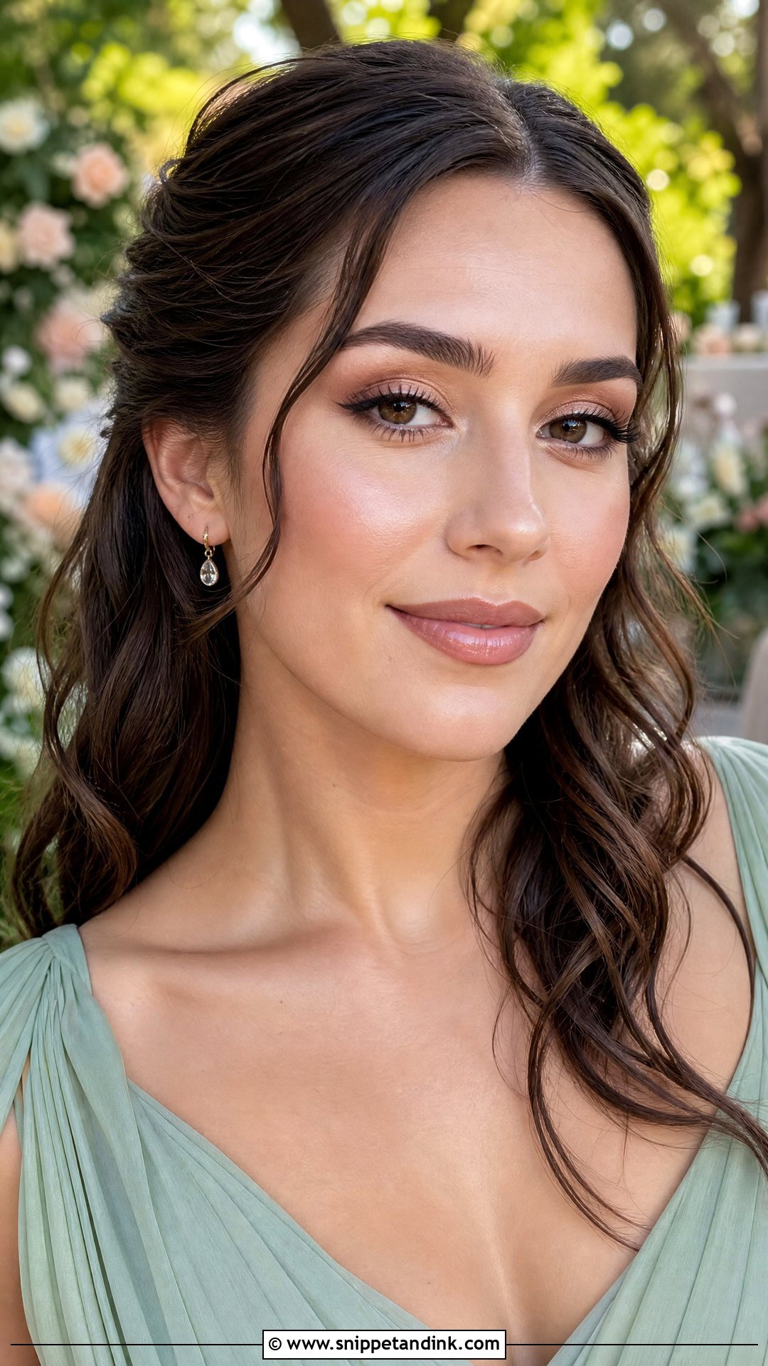 Glowy Skin Bridesmaid Makeup For Brown Eyes - Snippet and Ink - 35 Bridesmaid Makeup for Brown Eyes