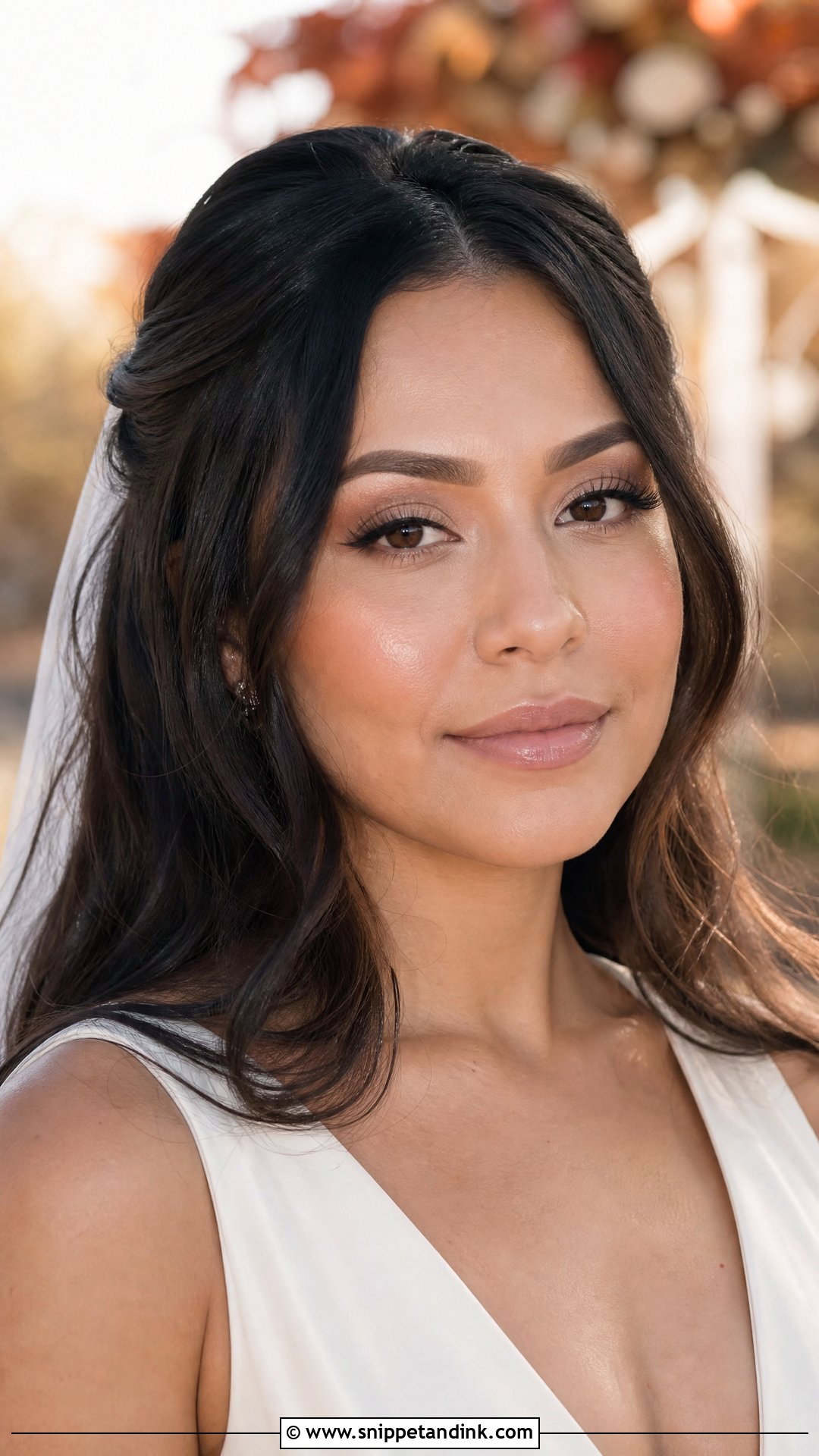 Glowy Skin Fall Bridal Makeup - Snippet and Ink - 20 Autumn Wedding Makeup Ideas