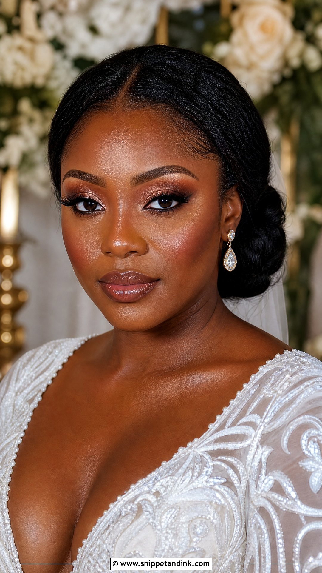 Glowy Wedding Makeup For Deep Skin - Snippet and Ink - 25 Soft Glowy Wedding Makeup Ideas