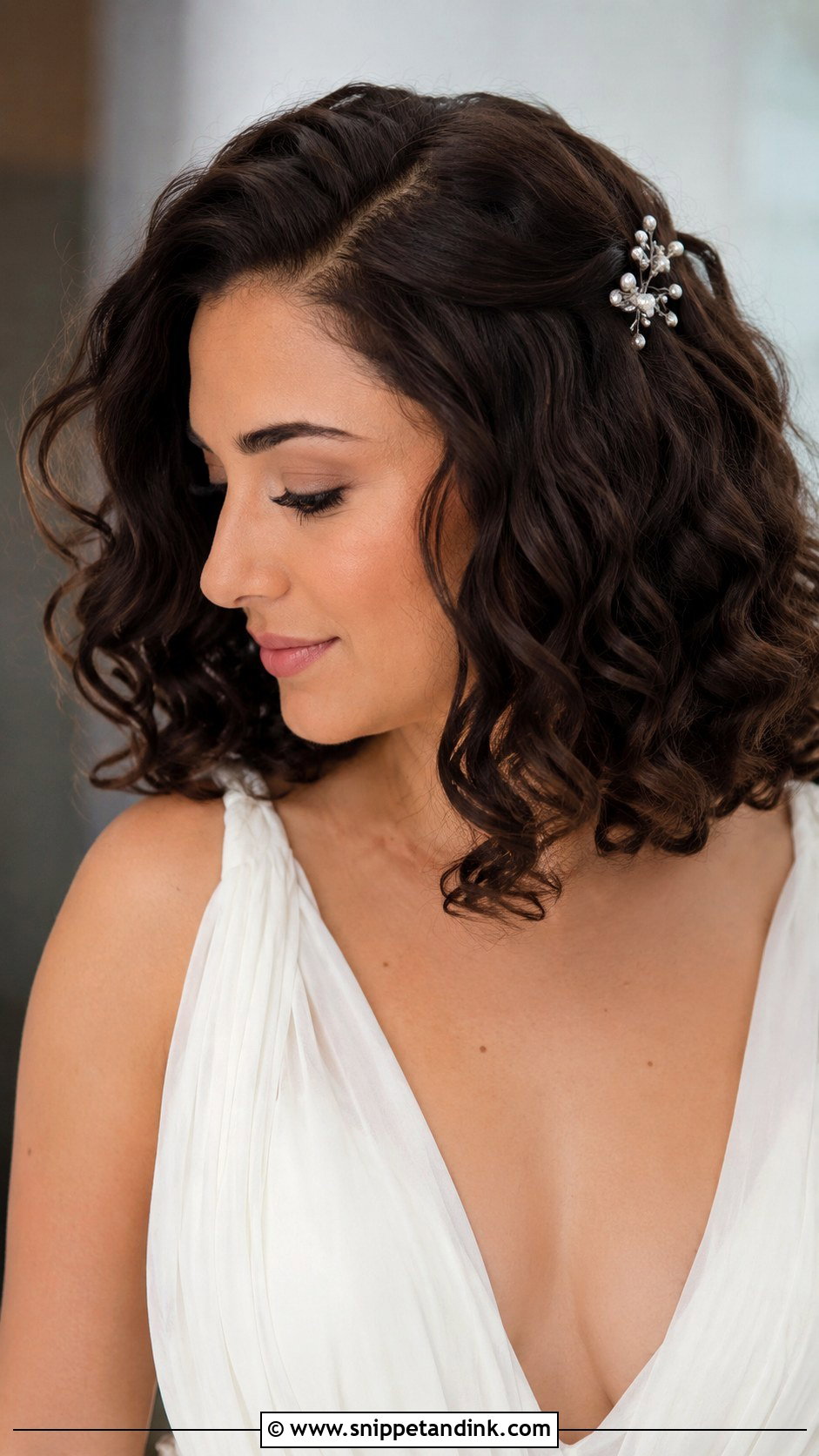 Glueless Wig With Loose Curls - Snippet and Ink - 15 Wig Hairstyles for Weddings