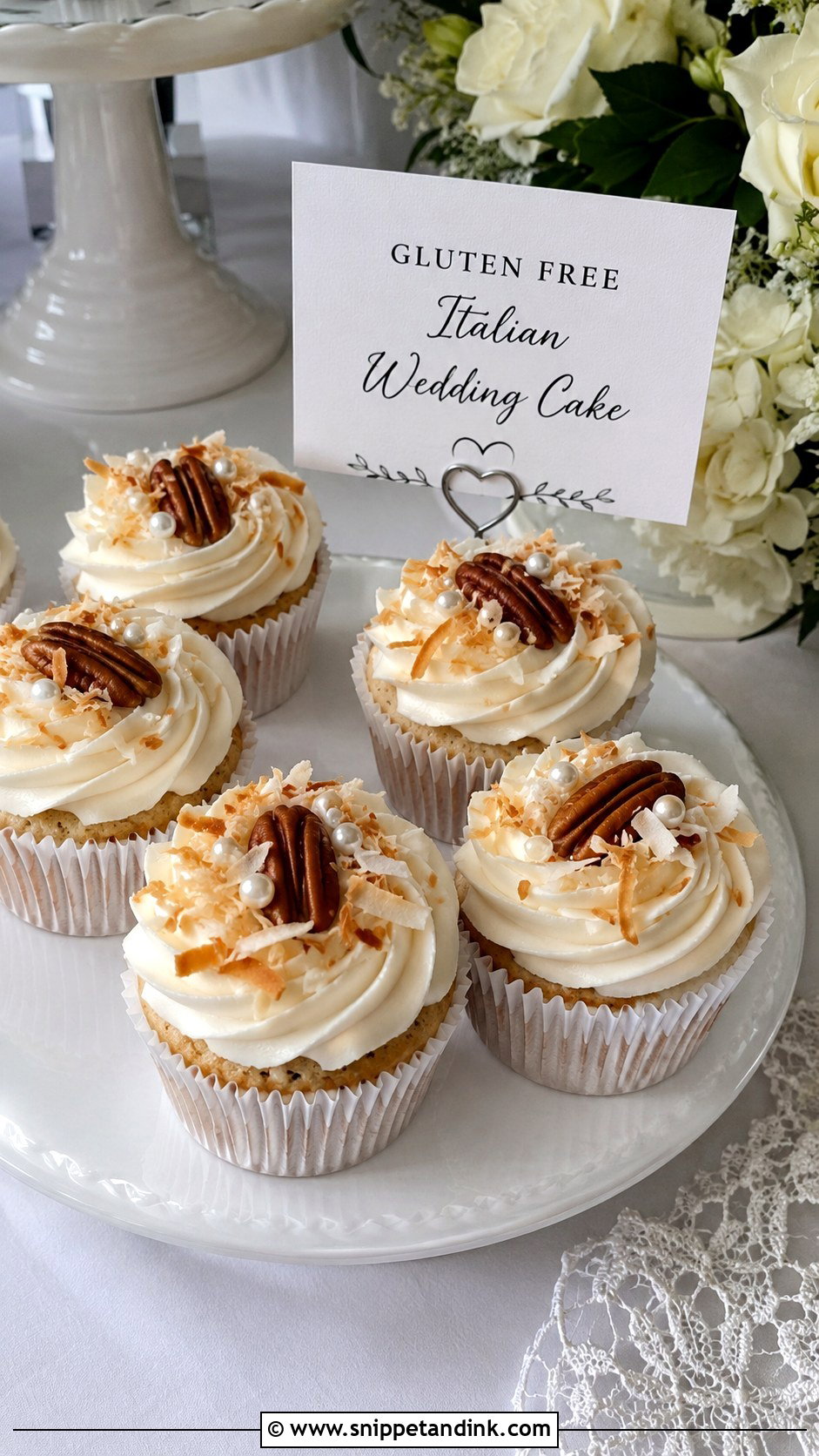Gluten Free Italian Wedding Cake Cupcakes - Snippet and Ink - 20 Italian Wedding Cake Cupcake Ideas