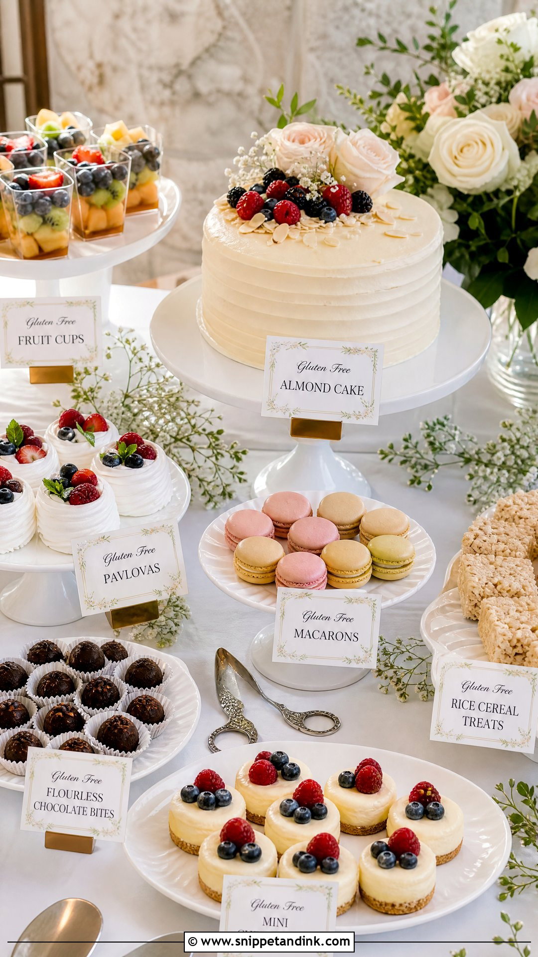 Gluten Free Wedding Dessert Table - Snippet and Ink - 30 Wedding Dessert Table Ideas