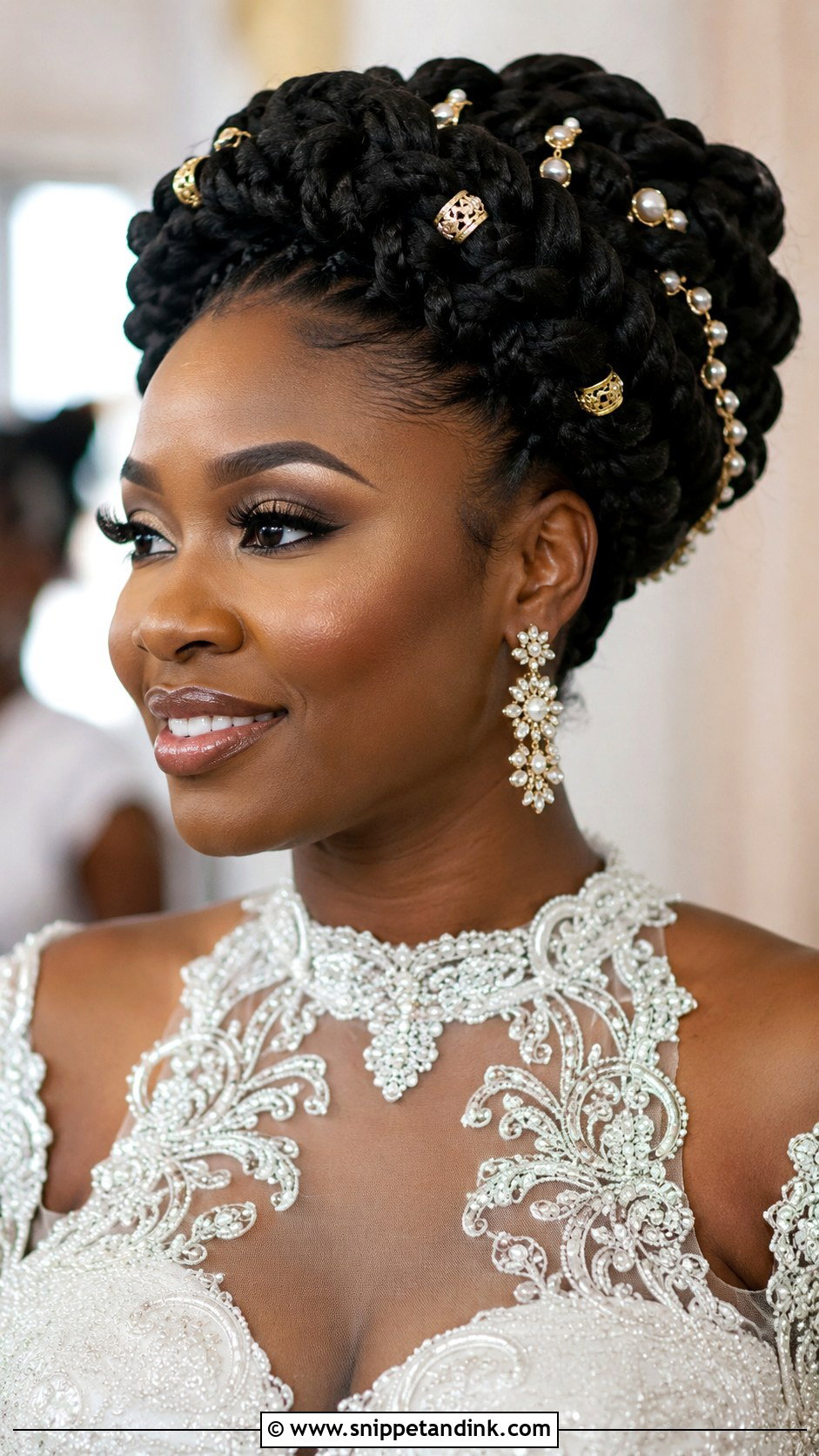 Goddess Braid Bridal Look - Snippet and Ink - 25 Bridal Braided Hairstyles