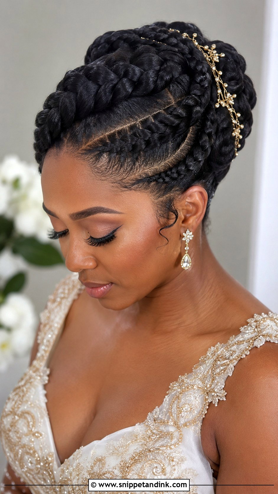 Goddess Braid Wedding Hairstyle - Snippet and Ink - 25 Wedding Hairstyles with Braids