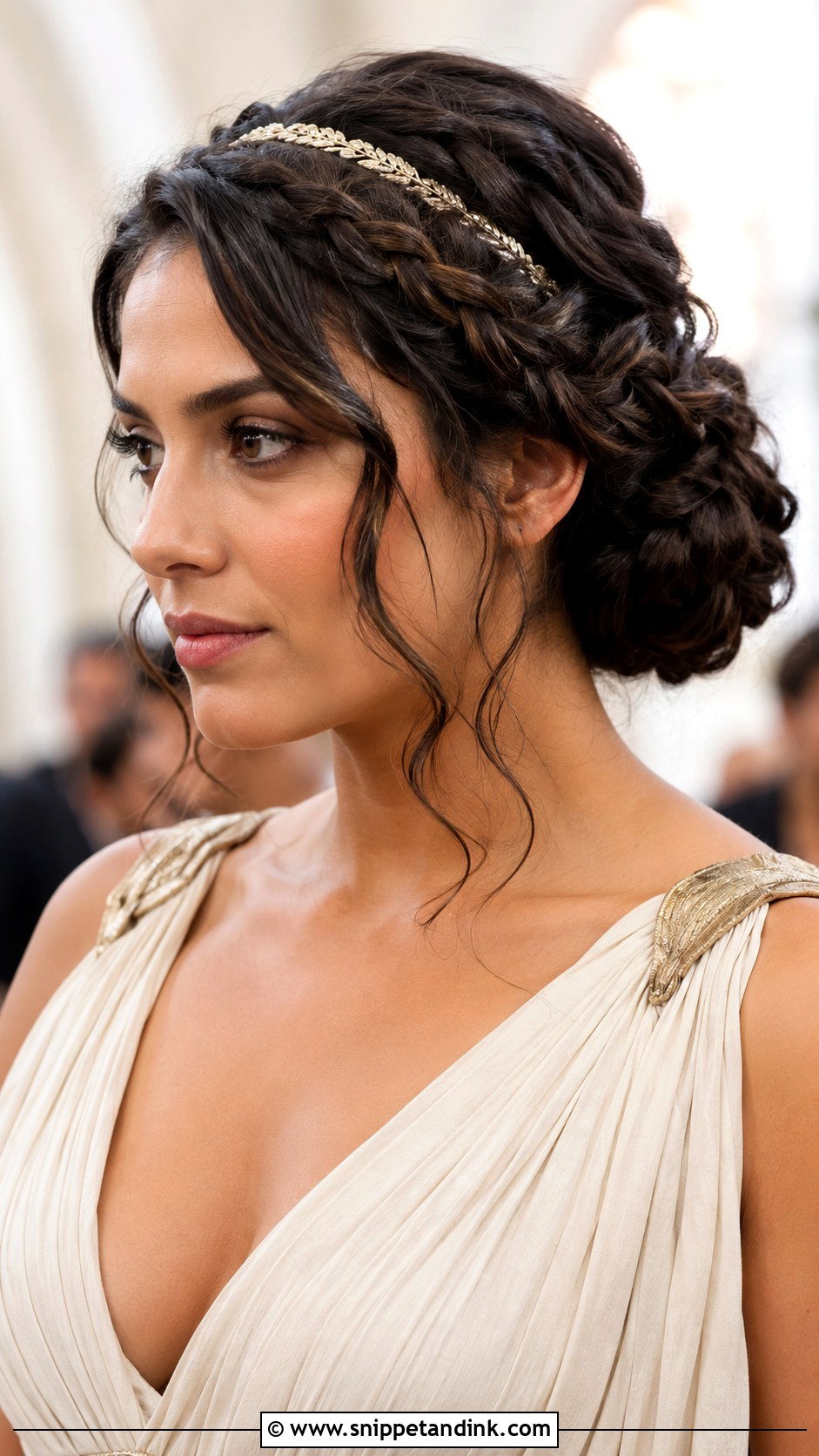 Goddess Braided Bun - Snippet and Ink - 20 Fantasy Wedding Hair Ideas