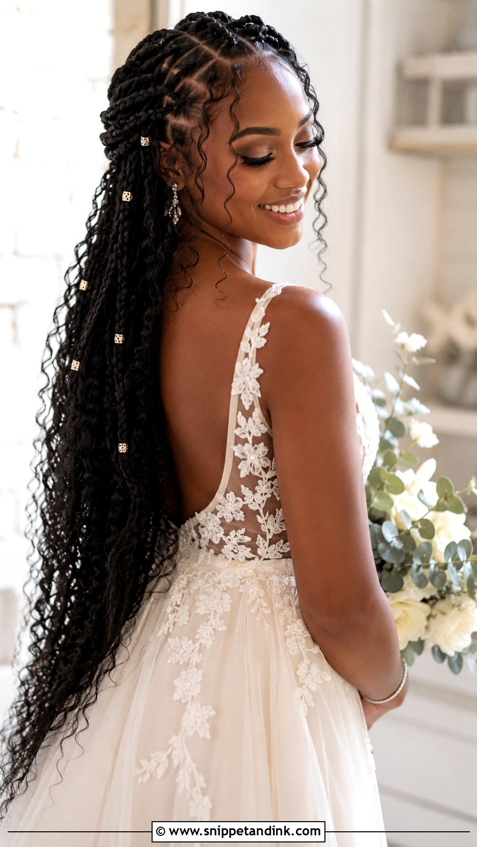 Goddess Braids Bridal Hair - Snippet and Ink - 20 Bridal Hair with Braids