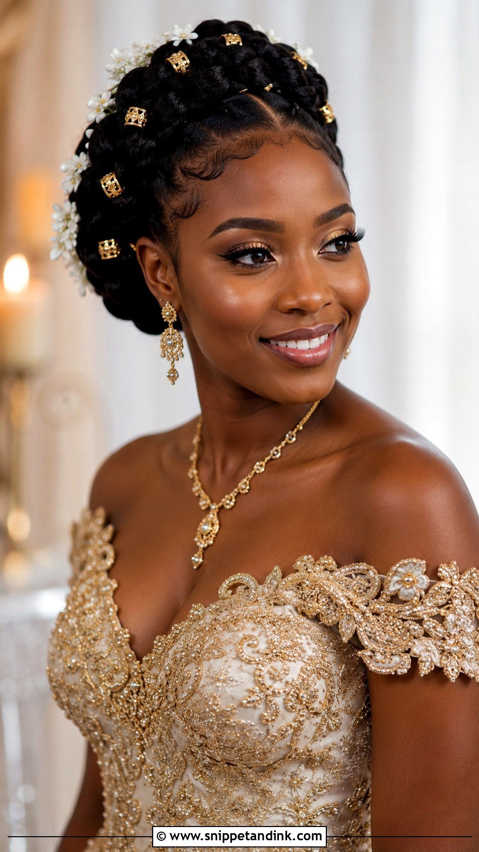 Goddess Braids Updo - Snippet and Ink - 35 Wedding Hair Ideas