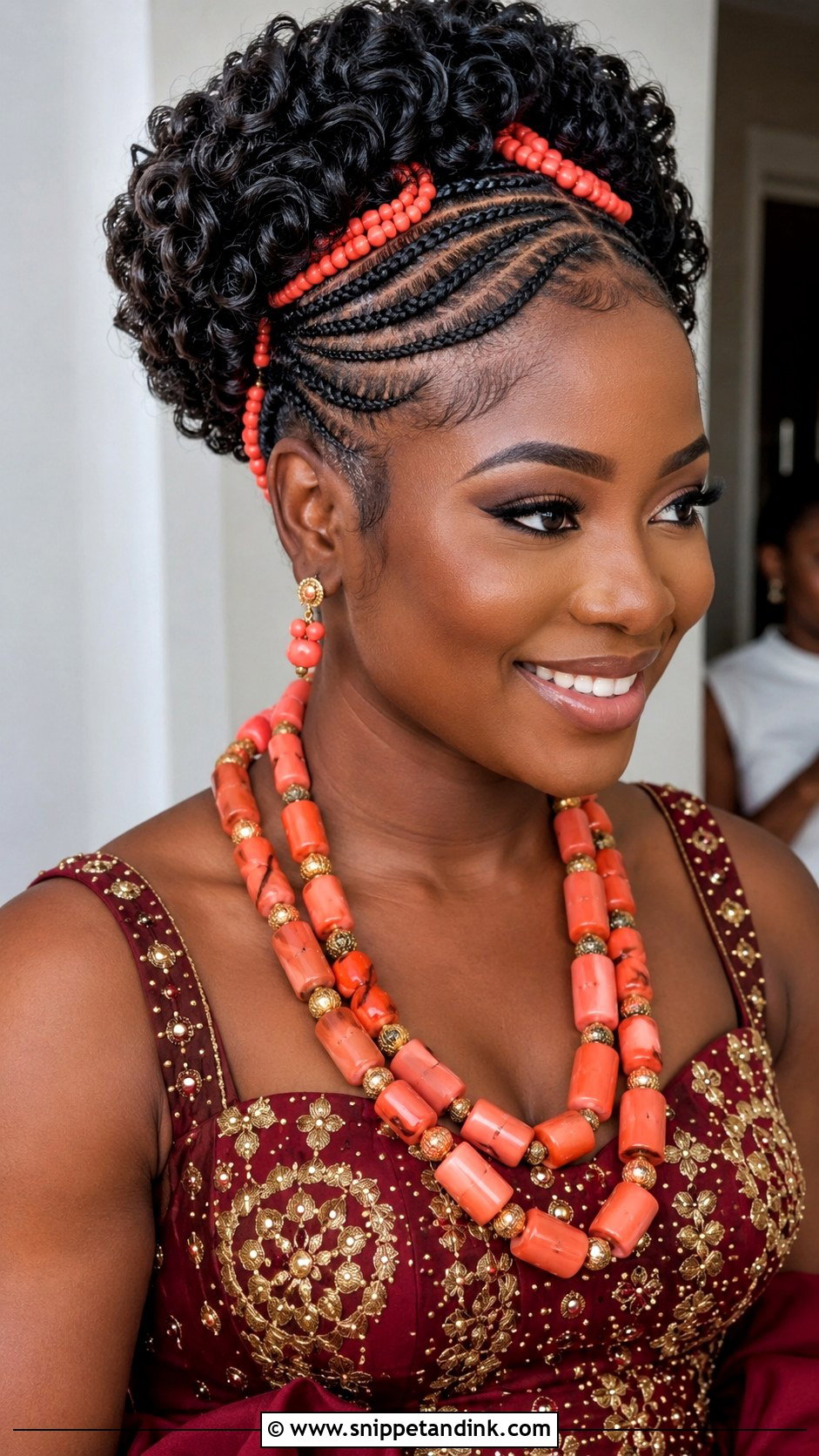 Goddess Braids Updo - Snippet and Ink - 20 Igbo Bride Hairstyles