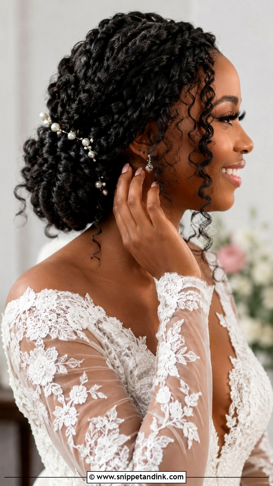 Goddess Braids Wedding Updo - Snippet and Ink - 15 Updo Styles for Black Women Wedding