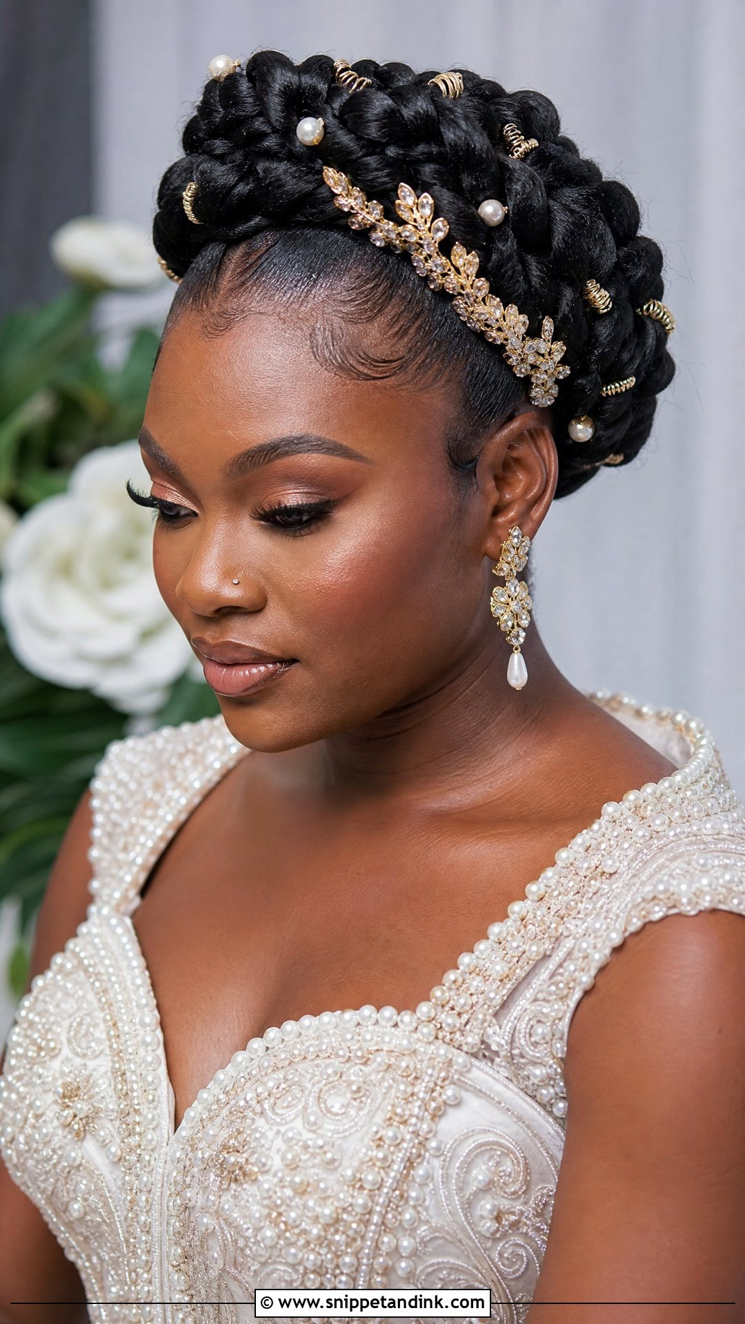 Goddess Braids for a Regal Bride - Snippet and Ink - 20 Brides with Braids