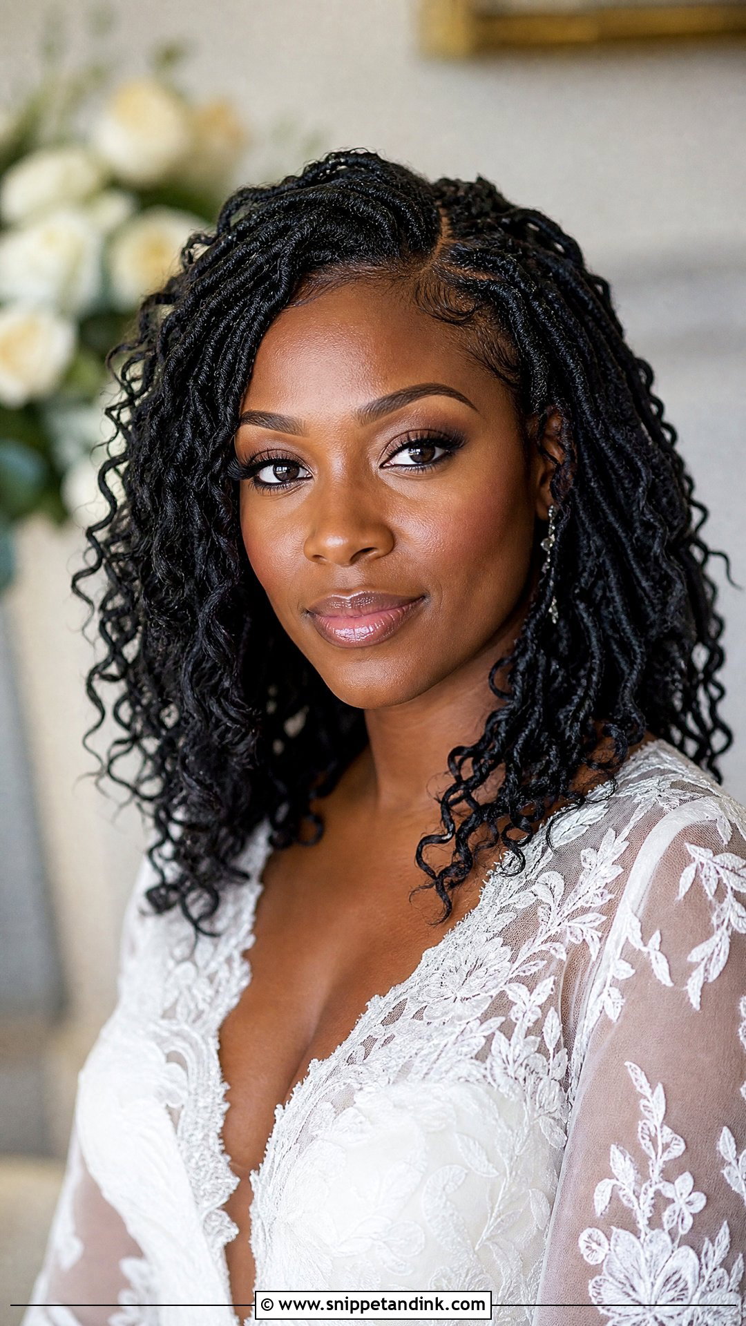 Goddess Locs Wedding Hairstyle - Snippet and Ink - 20 Wedding Hairstyles with Locs