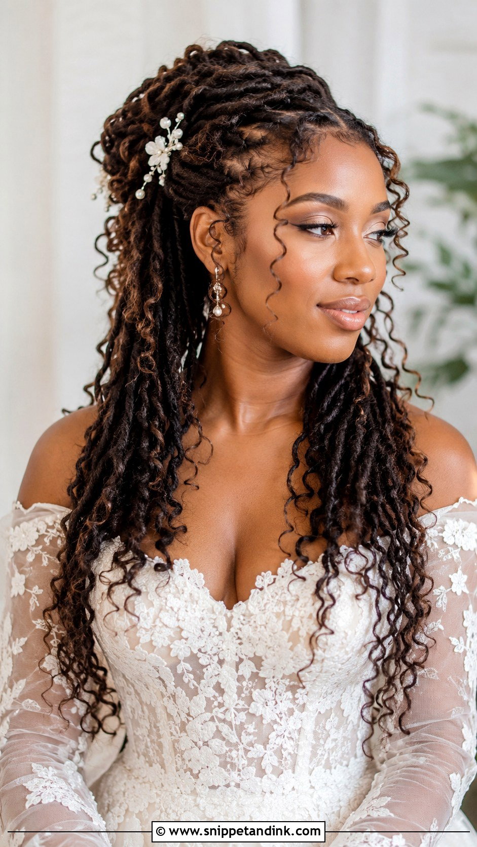 Goddess Locs Wedding Hairstyle - Snippet and Ink - 15 Wedding Hairstyles Black Women Locs