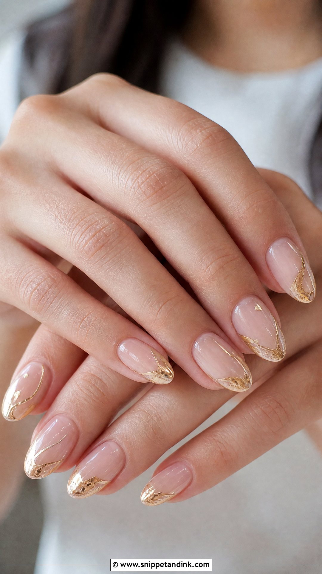 Gold Accent Bridesmaid Nails - Snippet and Ink - 25 Nails for Wedding Bridesmaid