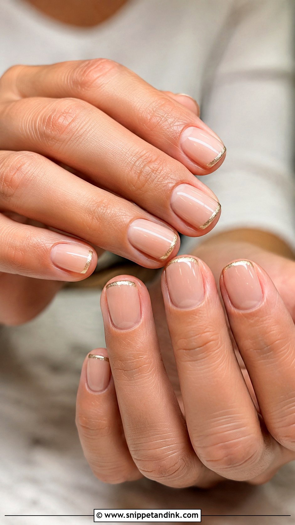 Gold Accent Wedding Nails - Snippet and Ink - 20 Wedding Nails with Gold