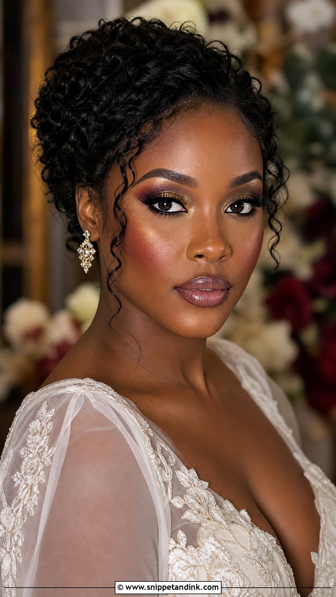 Gold And Burgundy Wedding Makeup - Snippet and Ink - 20 Gold Wedding Makeup Ideas