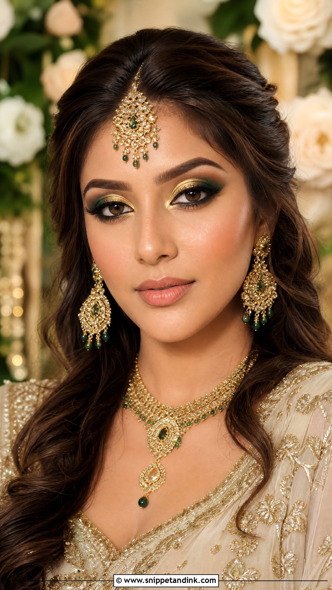 Gold And Green Bridal Makeup - Snippet and Ink - 20 Green Bridal Makeup Ideas