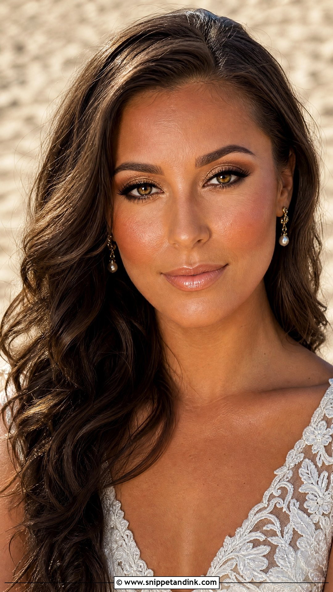 Gold Beach Wedding Makeup For Brown Eyes - Snippet and Ink - 20 Beach Wedding Makeup for Brown Eyes
