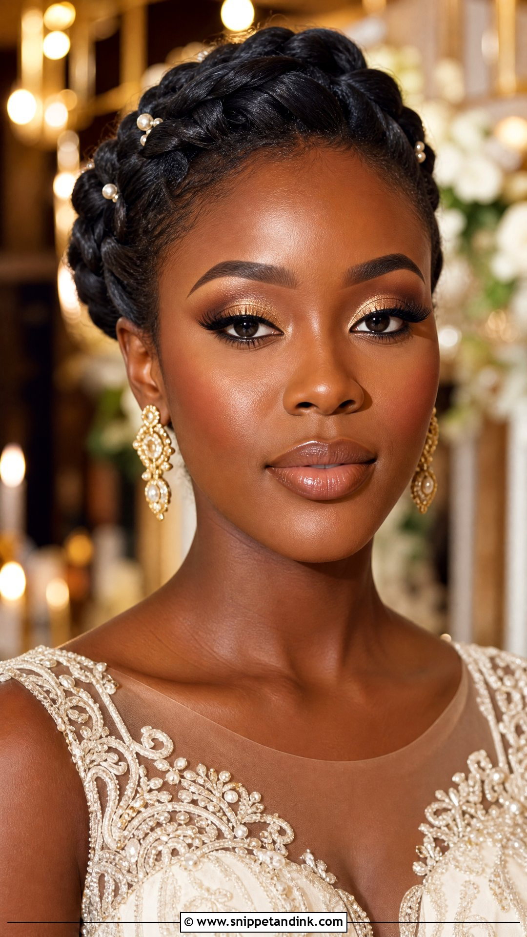 Gold Black Bridal Makeup - Snippet and Ink - 30 Black Bridal Makeup Ideas