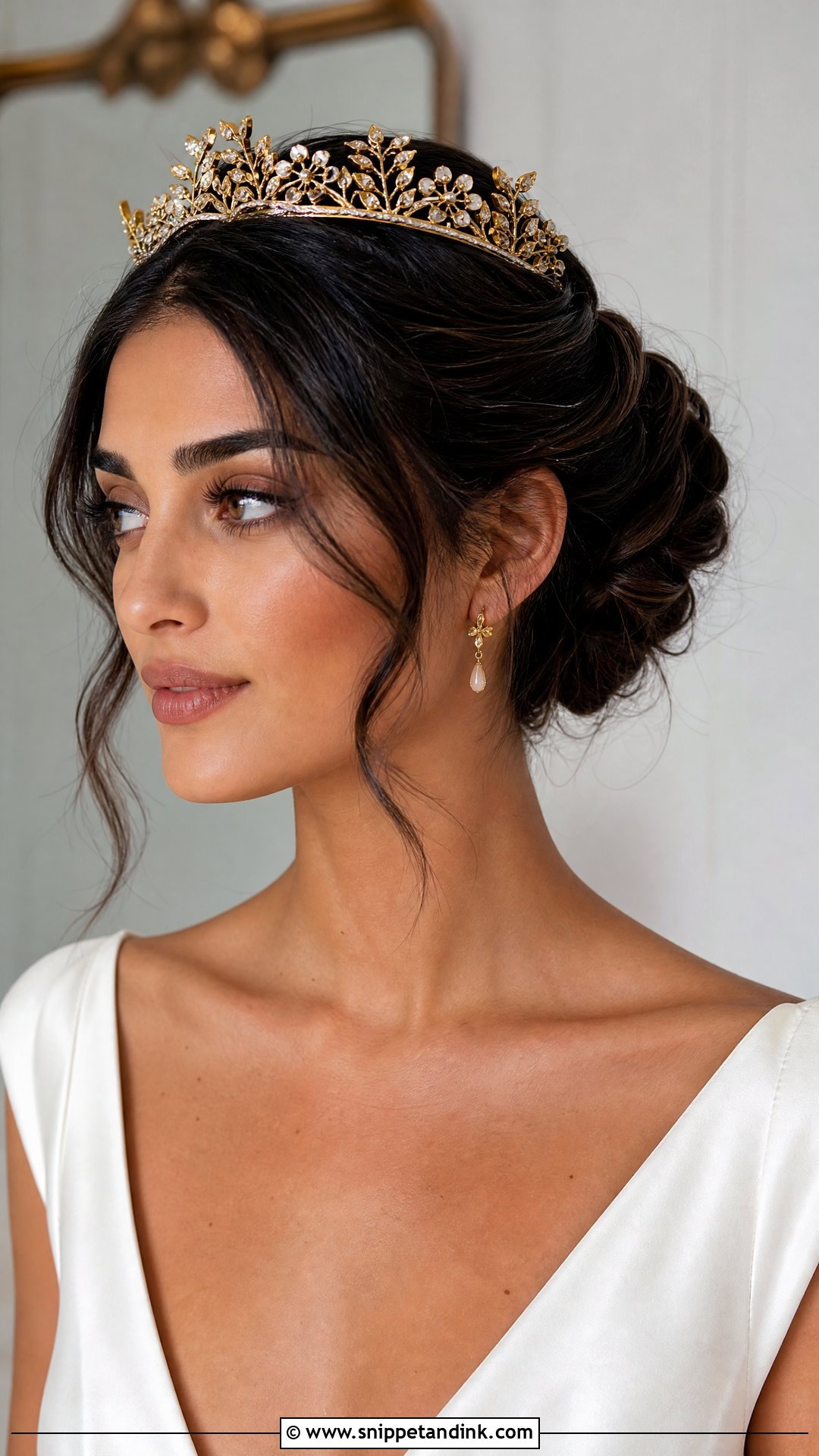 Gold Bridal Crown - Snippet and Ink - 15 Gold Bridal Hair Accessories