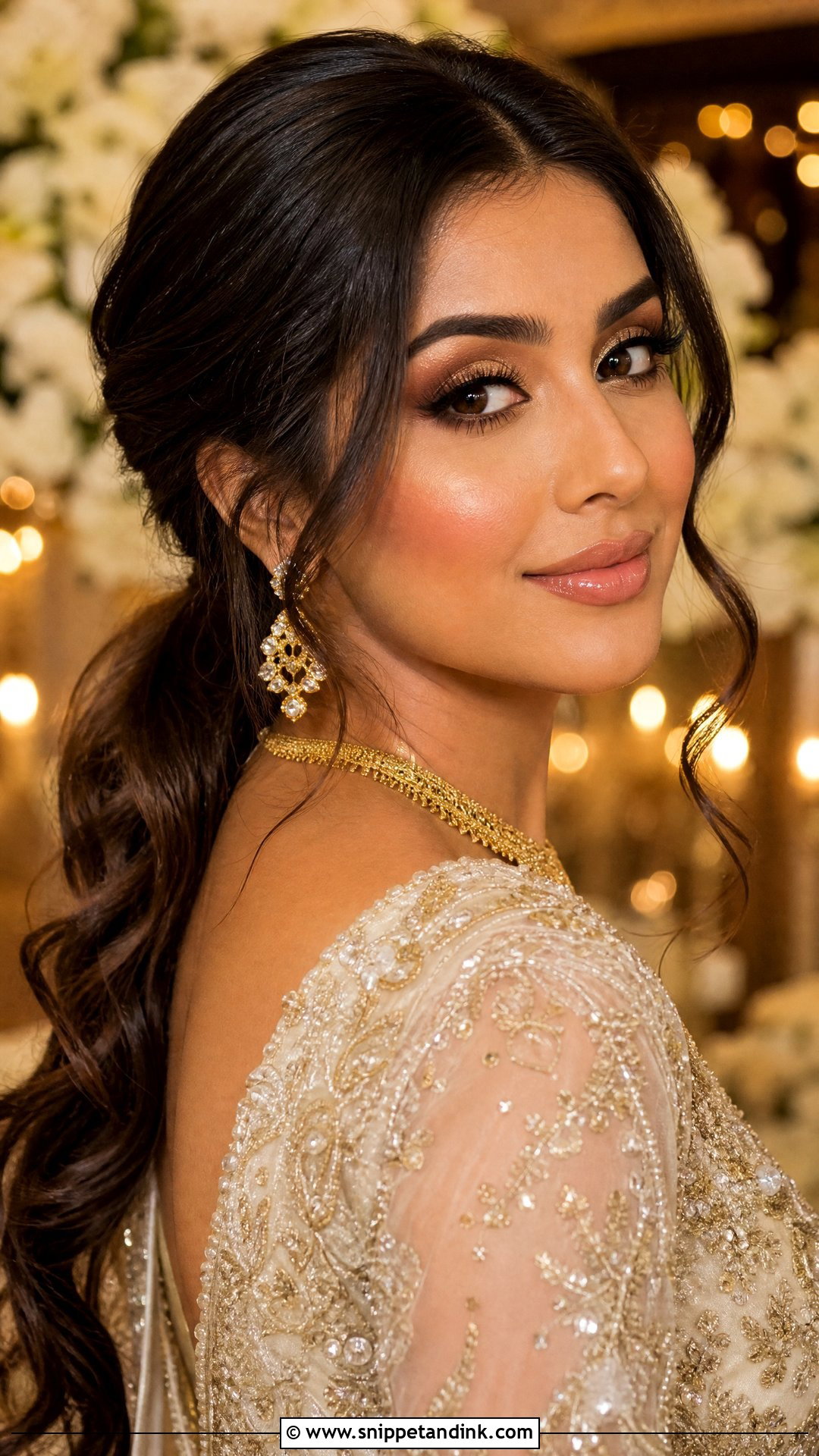 Gold Bridal Eyeshadow - Snippet and Ink - 25 Bridal Eyeshadow Ideas