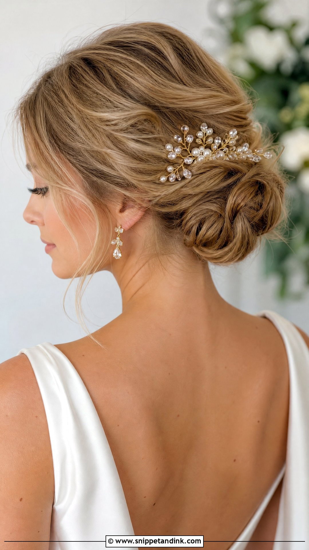 Gold Bridal Hair Comb - Snippet and Ink - 15 Gold Bridal Hair Accessories